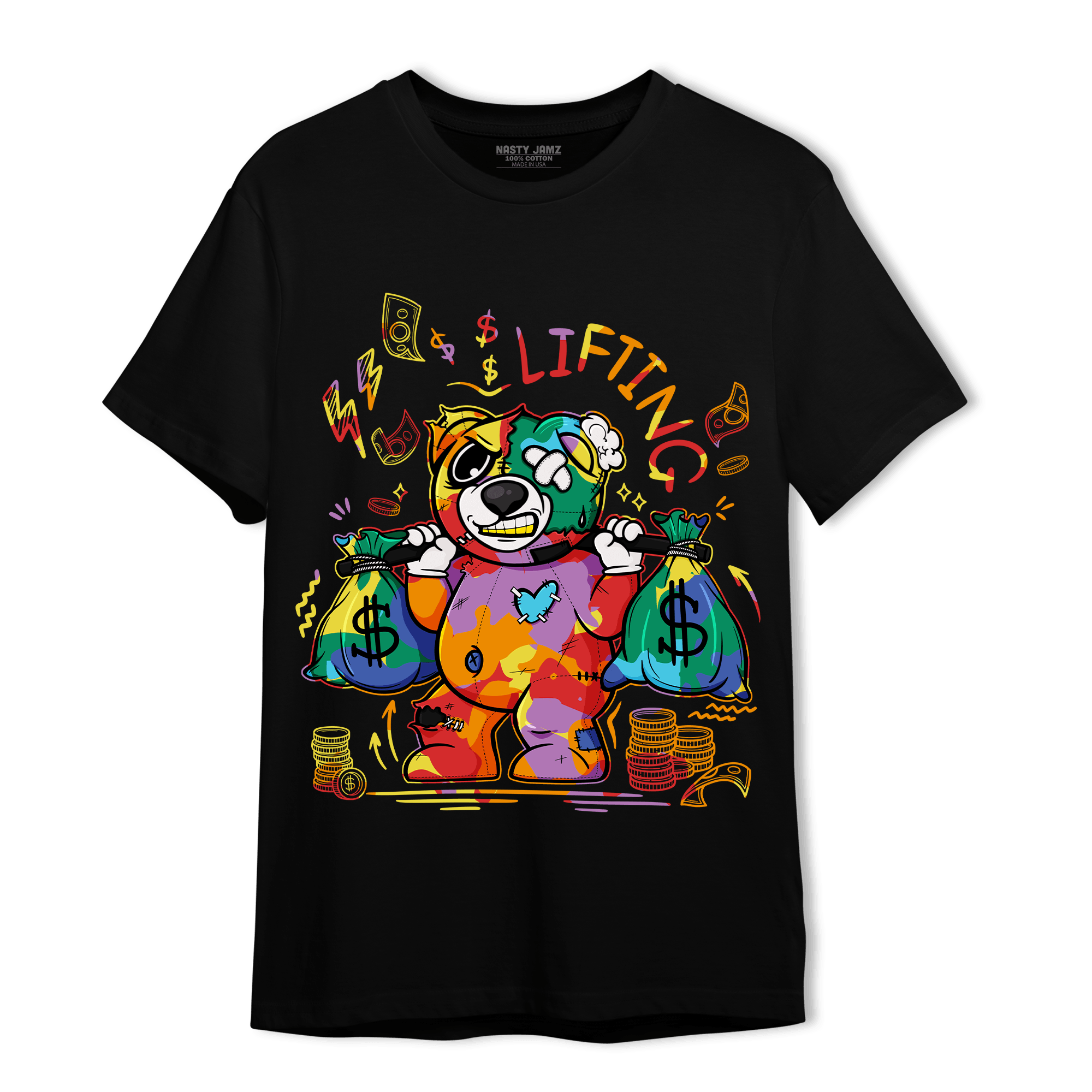 Mid GS Six Championships 1s T Shirt Match Money Lifting BER - NastyJamz