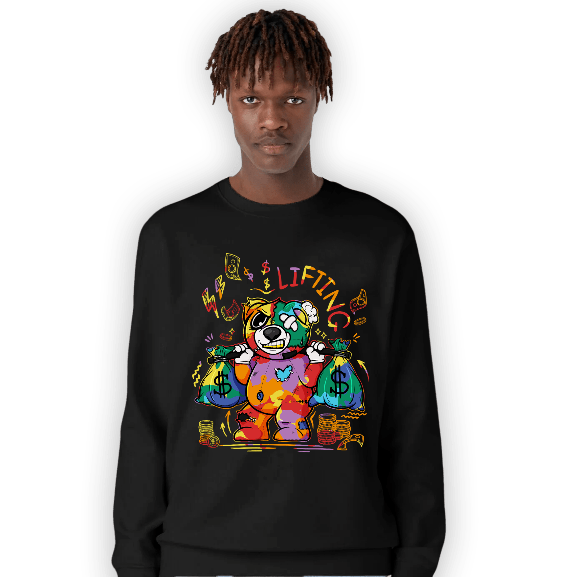 Mid GS Six Championships 1s Sweatshirt Match Money Lifting BER - NastyJamz