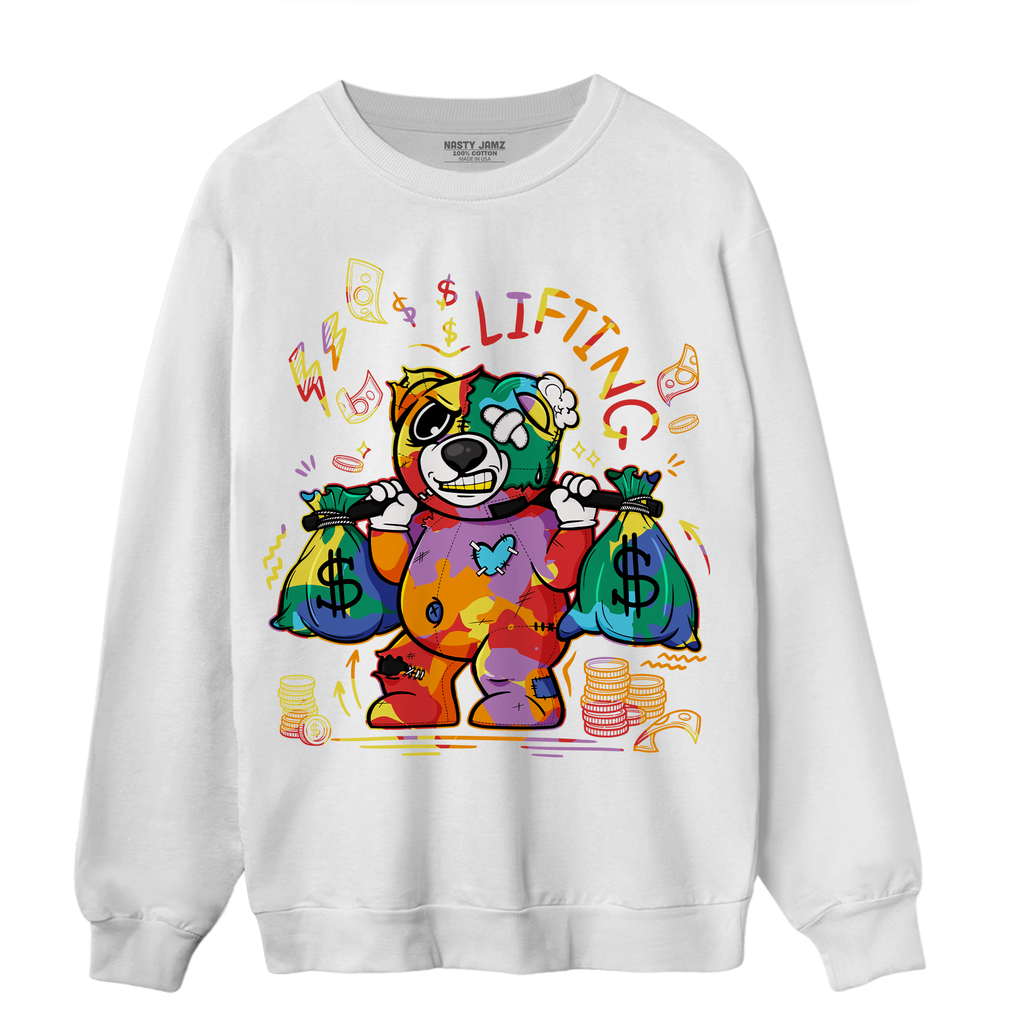 Mid GS Six Championships 1s Sweatshirt Match Money Lifting BER - NastyJamz