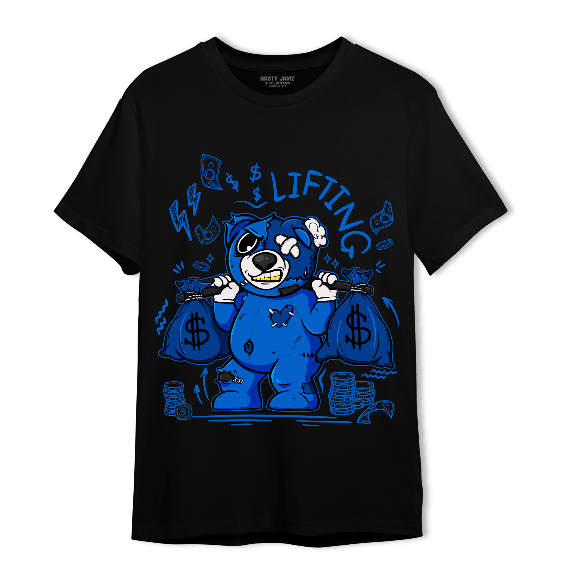 Royal Reimagined 1s T Shirt Match Money Lifting BER - NastyJamz