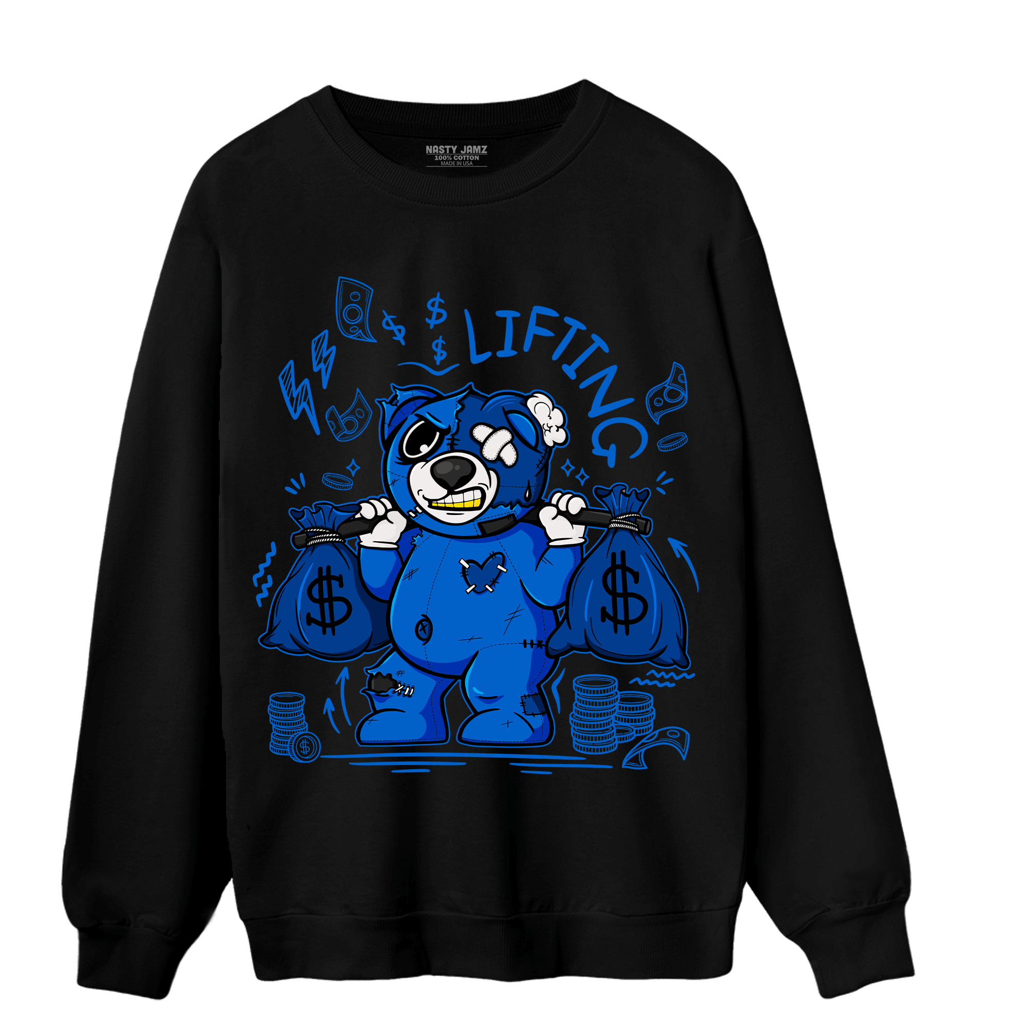 Royal Reimagined 1s Sweatshirt Match Money Lifting BER - NastyJamz
