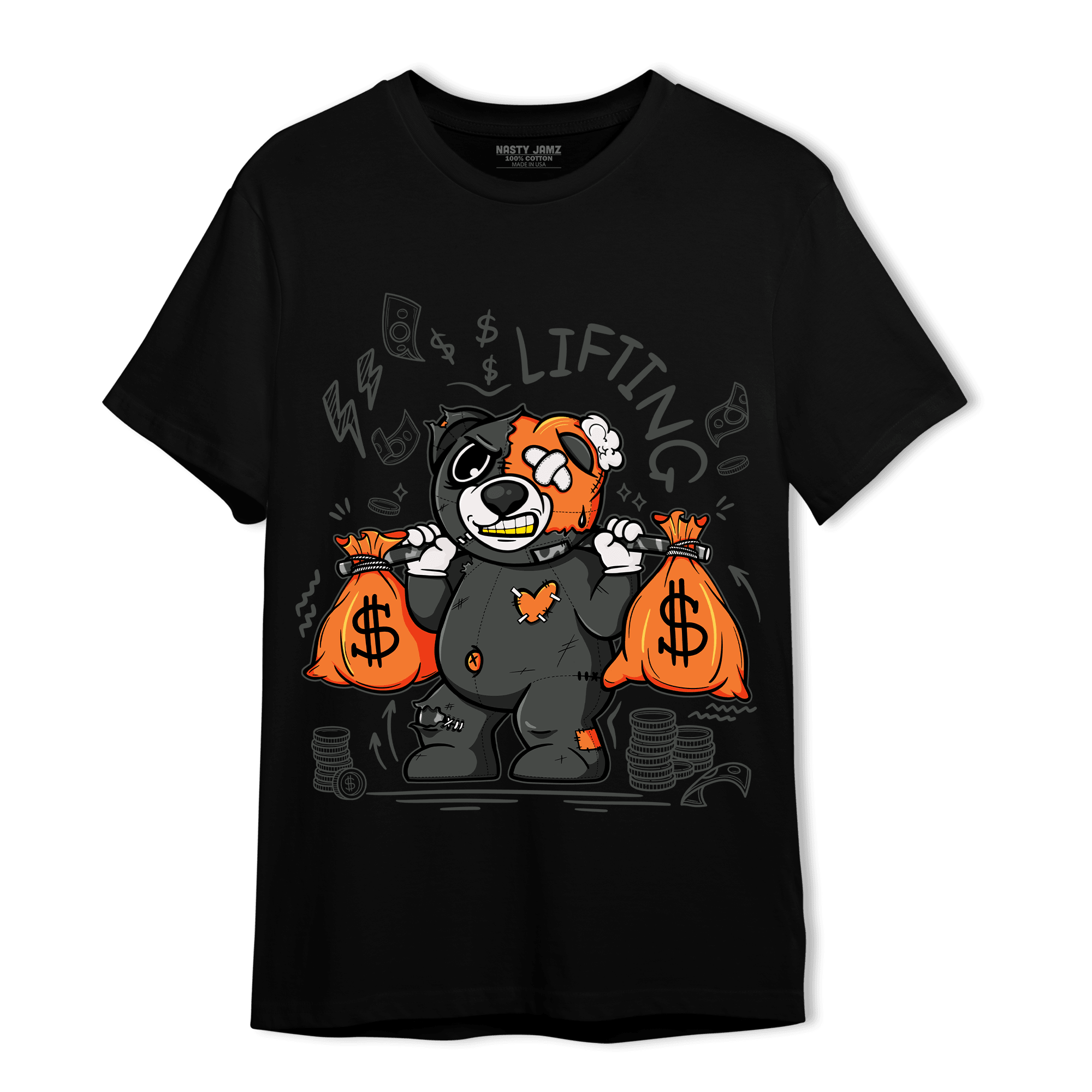 Fear Pack 3s T Shirt Match Money Lifting BER - NastyJamz