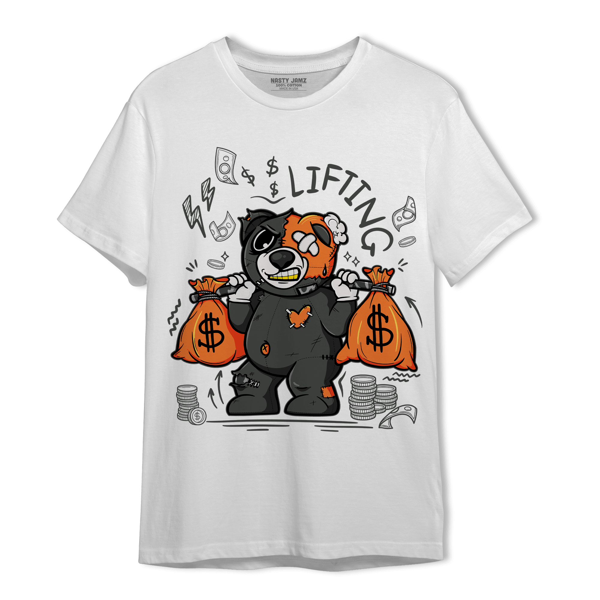 Fear Pack 3s T Shirt Match Money Lifting BER - NastyJamz