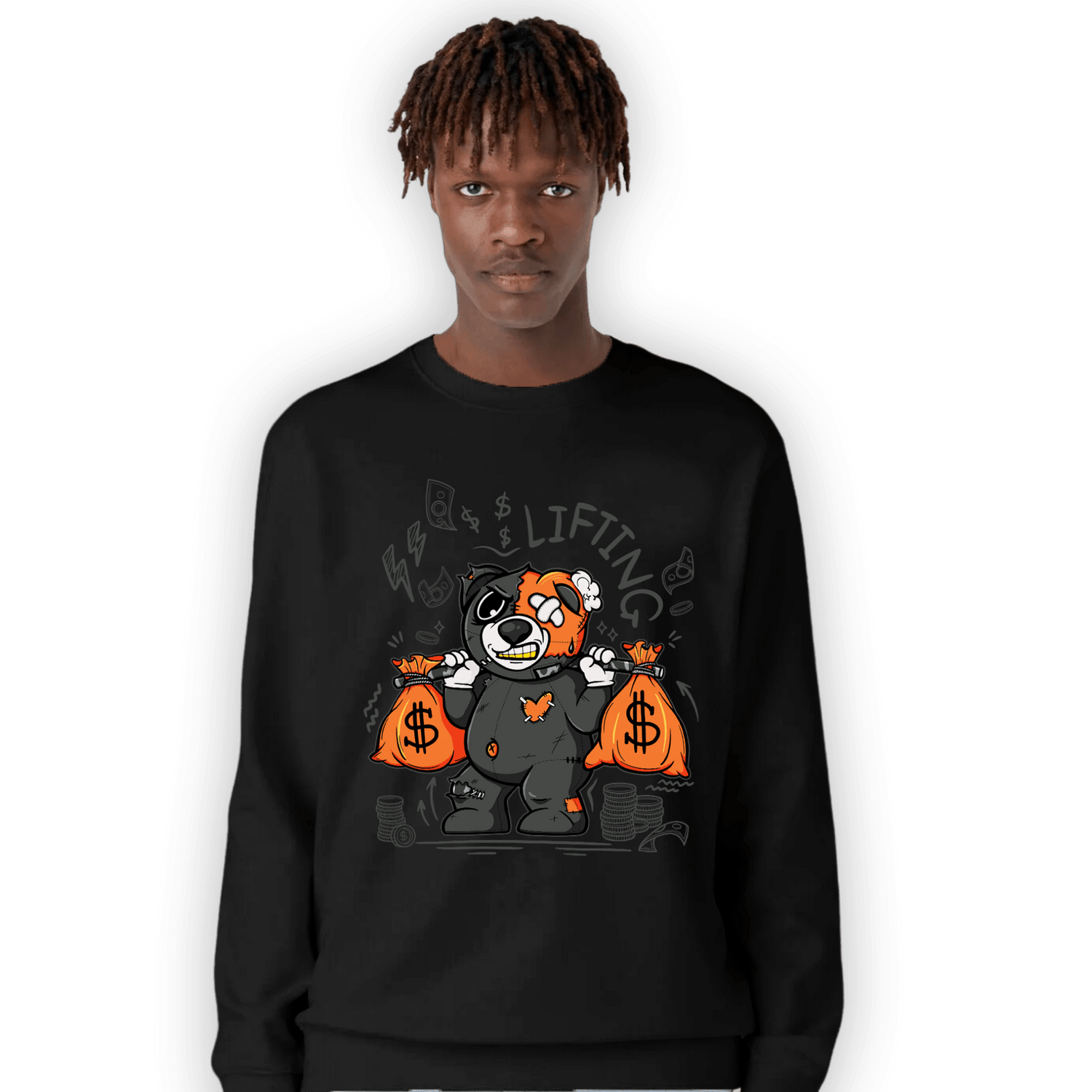 Fear Pack 3s Sweatshirt Match Money Lifting BER - NastyJamz