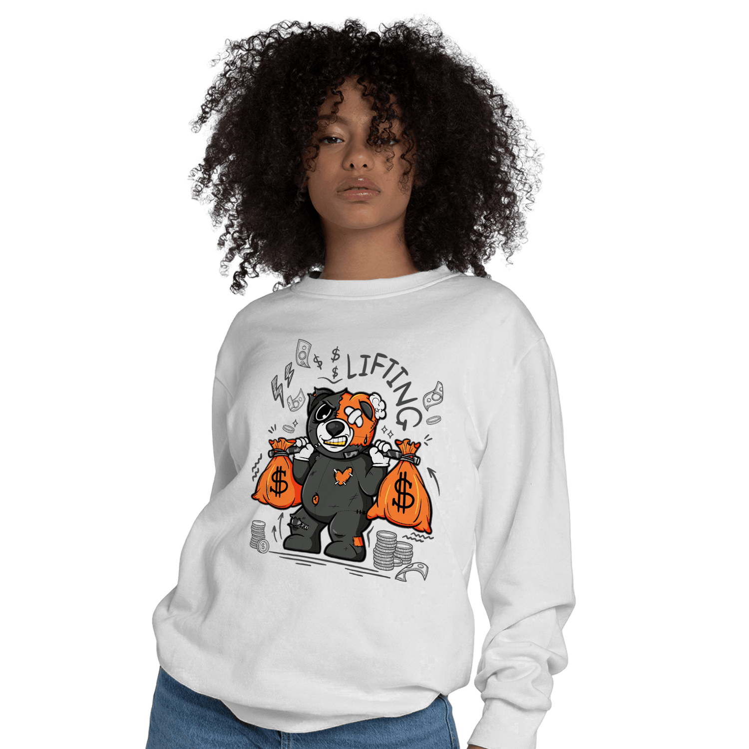 Fear Pack 3s Sweatshirt Match Money Lifting BER - NastyJamz
