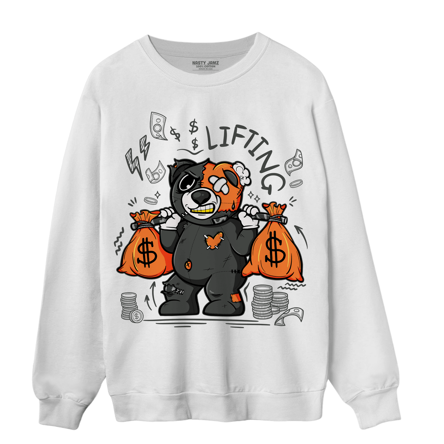 Fear Pack 3s Sweatshirt Match Money Lifting BER - NastyJamz
