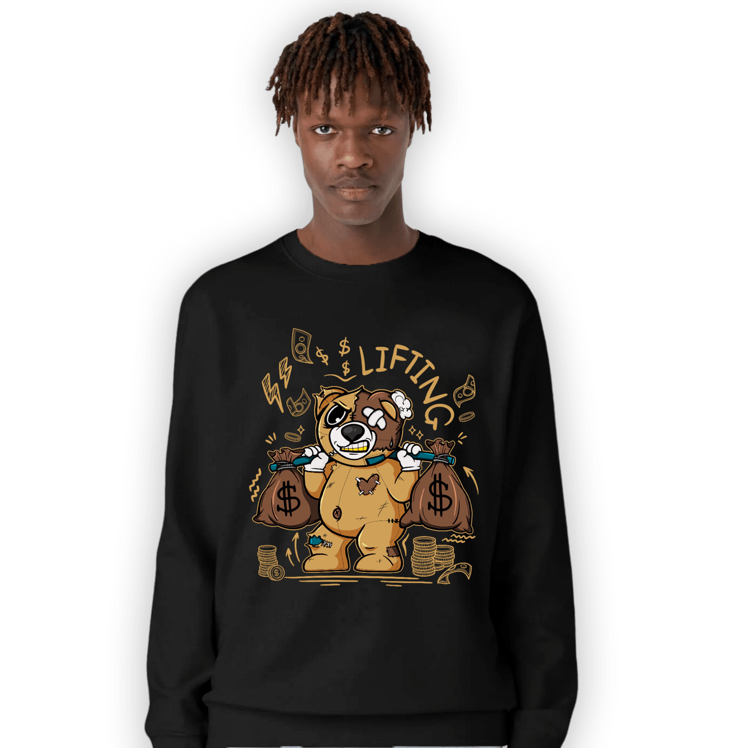 Cacao Wow 4s Sweatshirt Match Money Lifting BER - NastyJamz