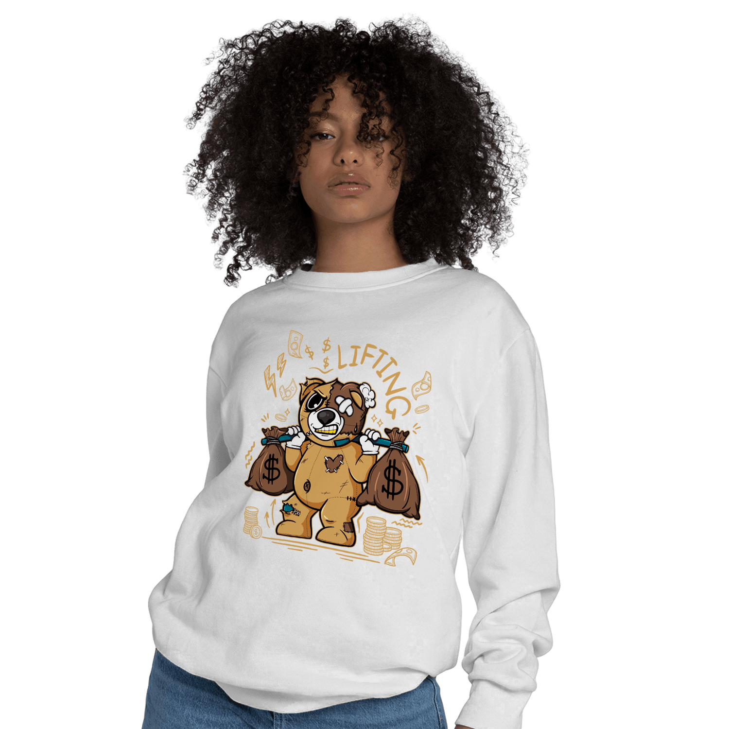 Cacao Wow 4s Sweatshirt Match Money Lifting BER - NastyJamz