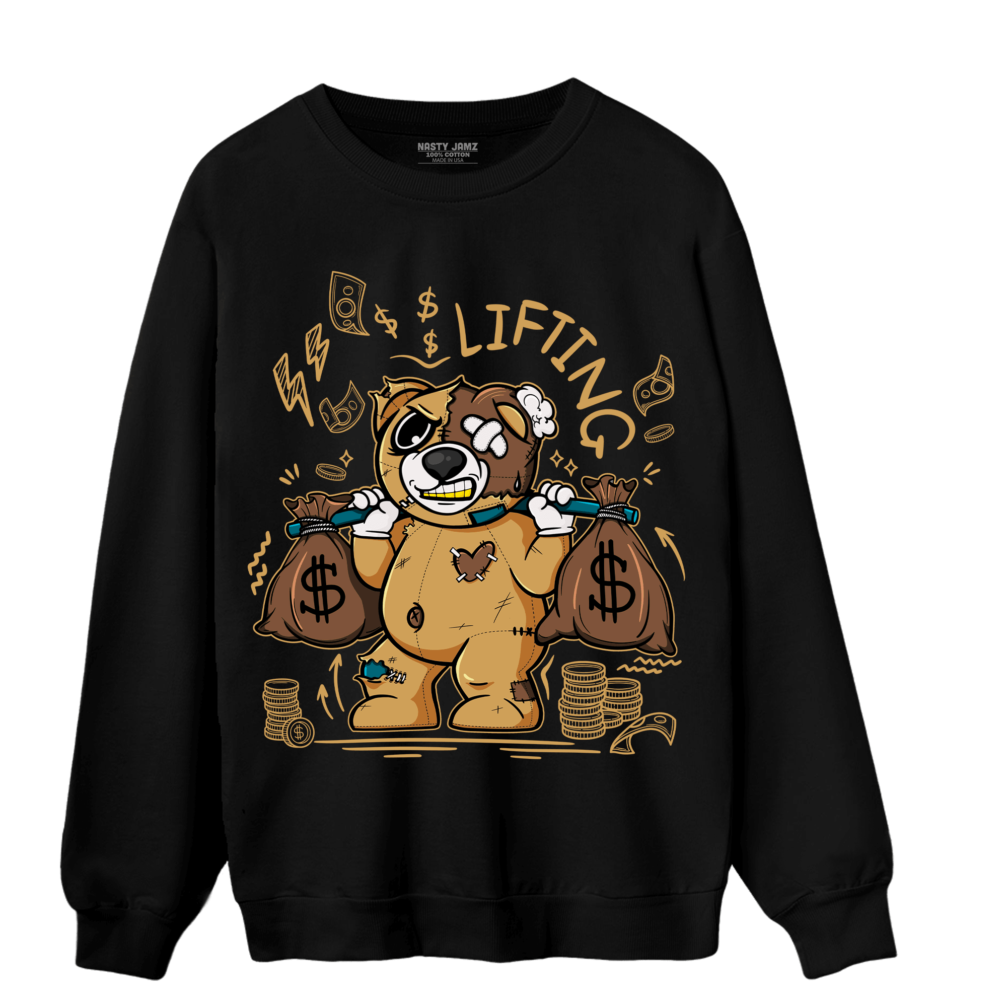 Cacao Wow 4s Sweatshirt Match Money Lifting BER - NastyJamz