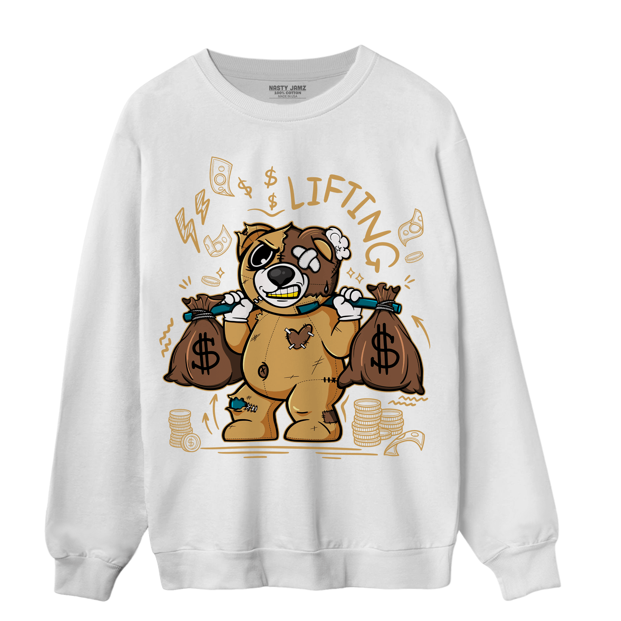 Cacao Wow 4s Sweatshirt Match Money Lifting BER - NastyJamz