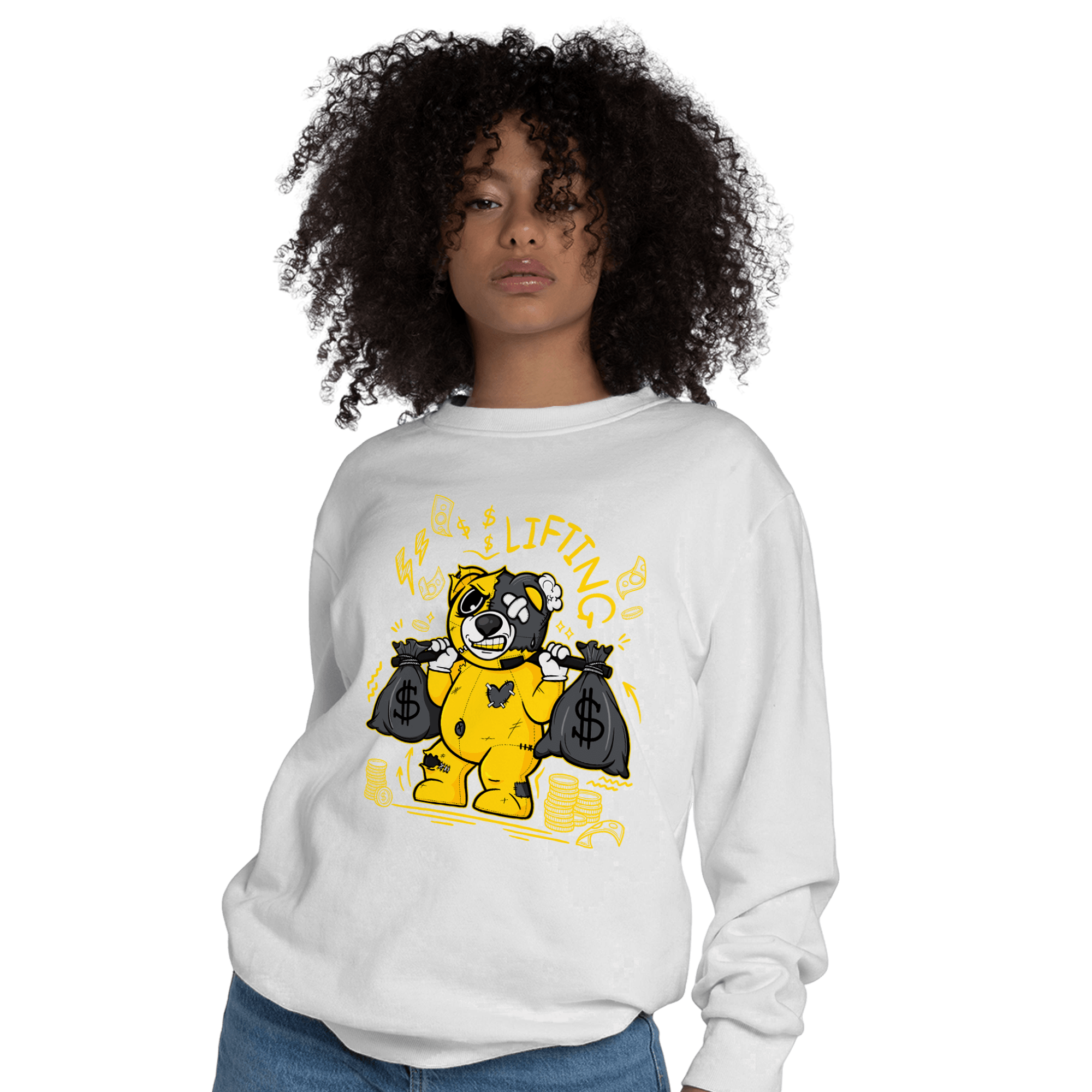 Thunder 4s Sweatshirt Match Money Lifting BER - NastyJamz