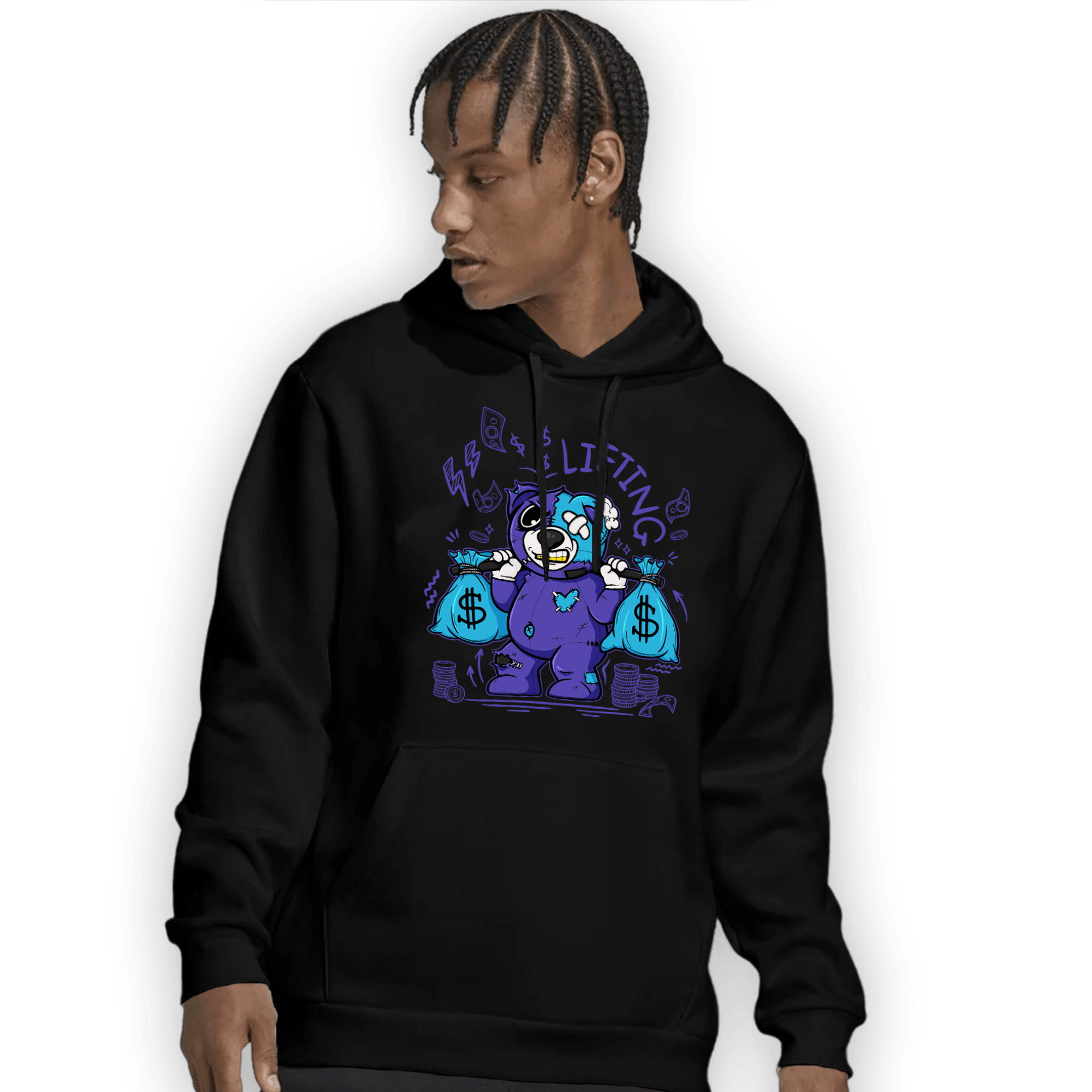 Aqua 6s Hoodie Match Money Lifting BER - NastyJamz