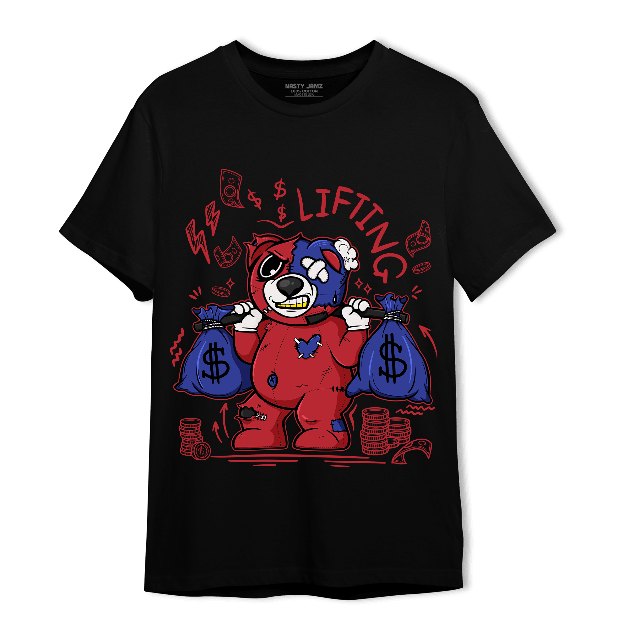 Playoffs 8s T Shirt Match Money Lifting BER - NastyJamz