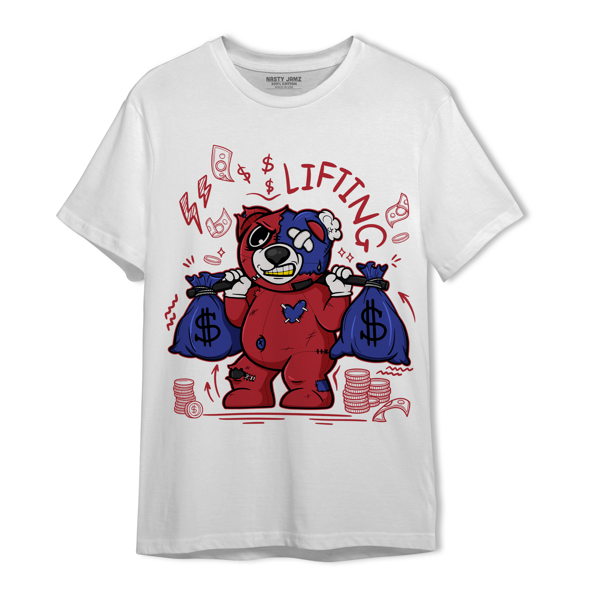 Playoffs 8s T Shirt Match Money Lifting BER - NastyJamz