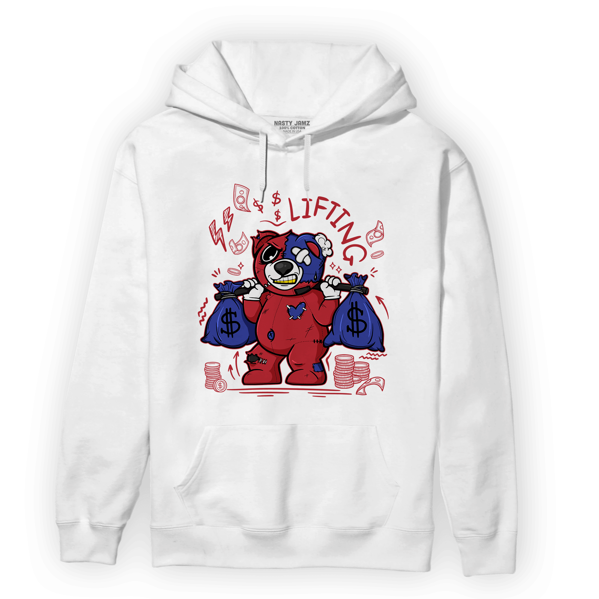 Playoffs 8s Hoodie Match Money Lifting BER - NastyJamz