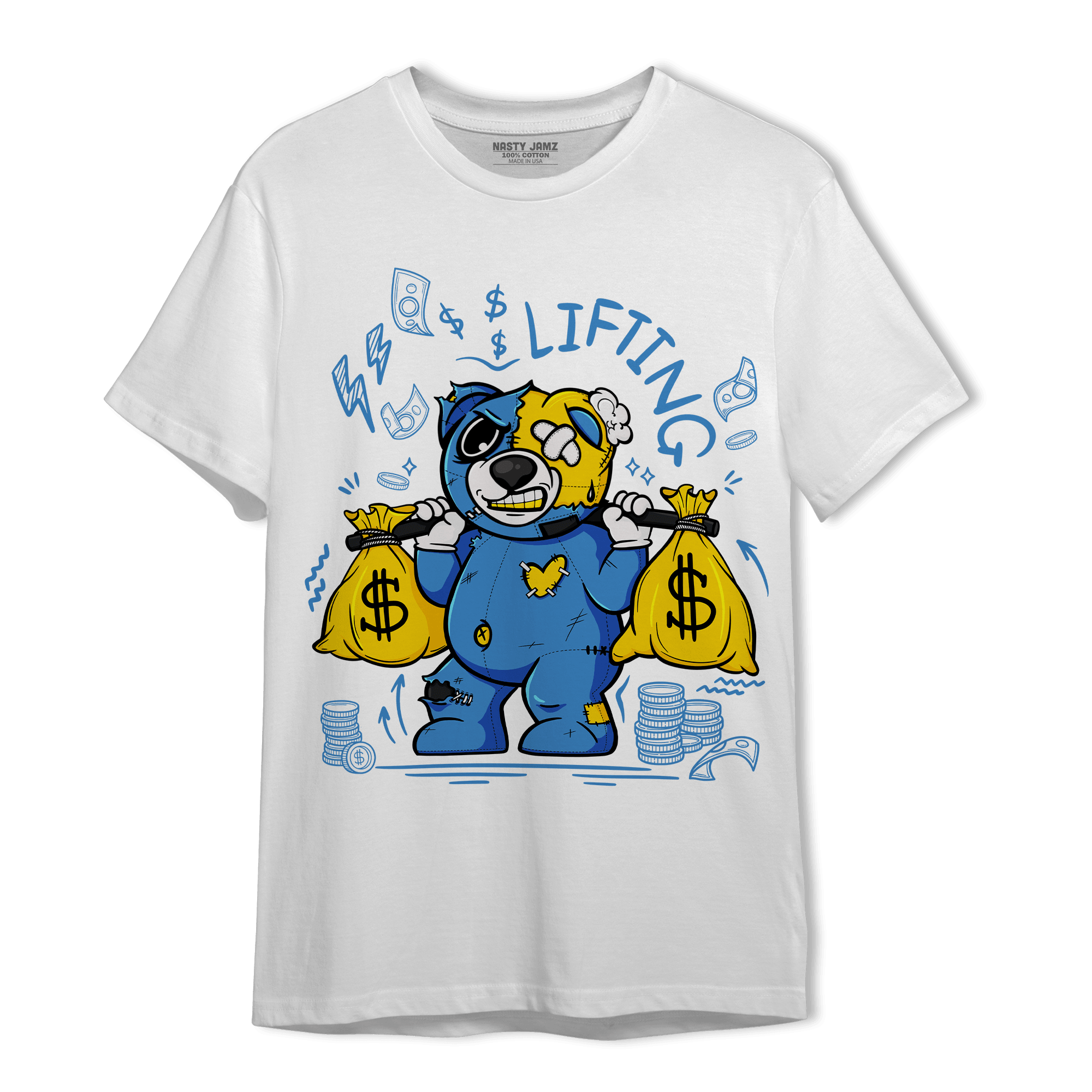 SB Dunk Bubbles T Shirt Match Money Lifting BER - NastyJamz