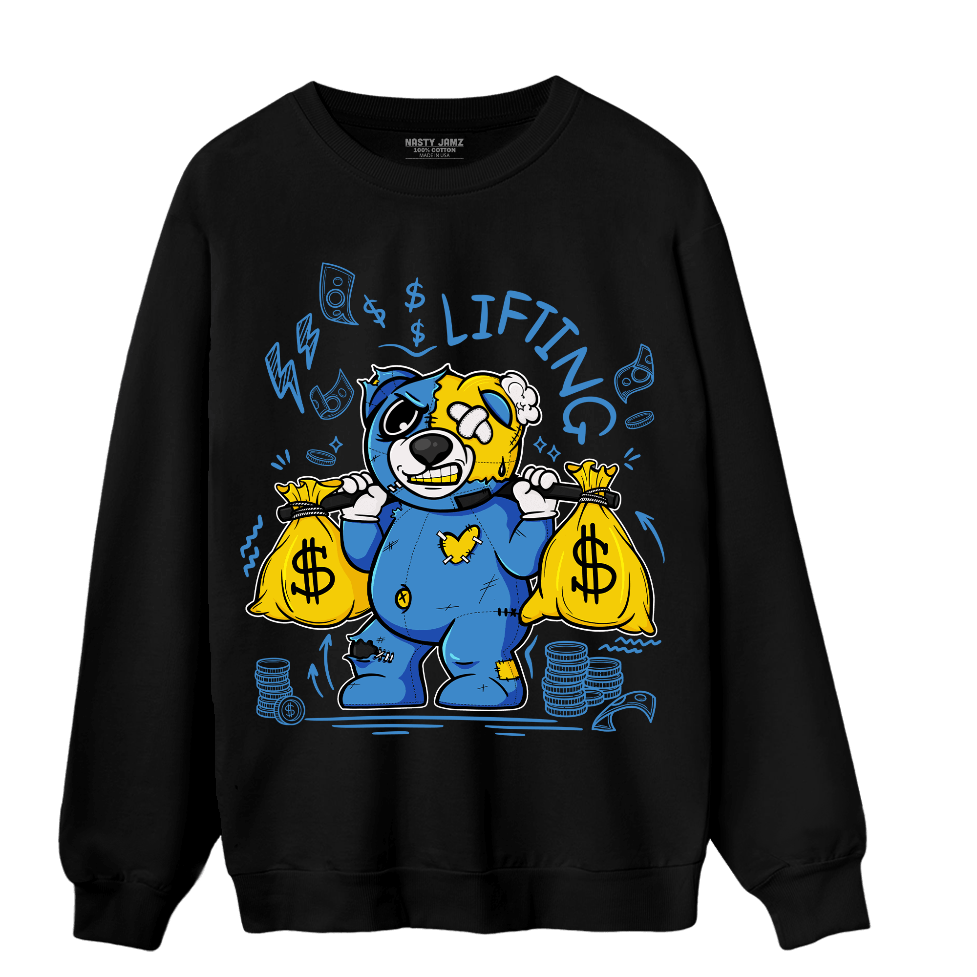 SB Dunk Bubbles Sweatshirt Match Money Lifting BER - NastyJamz