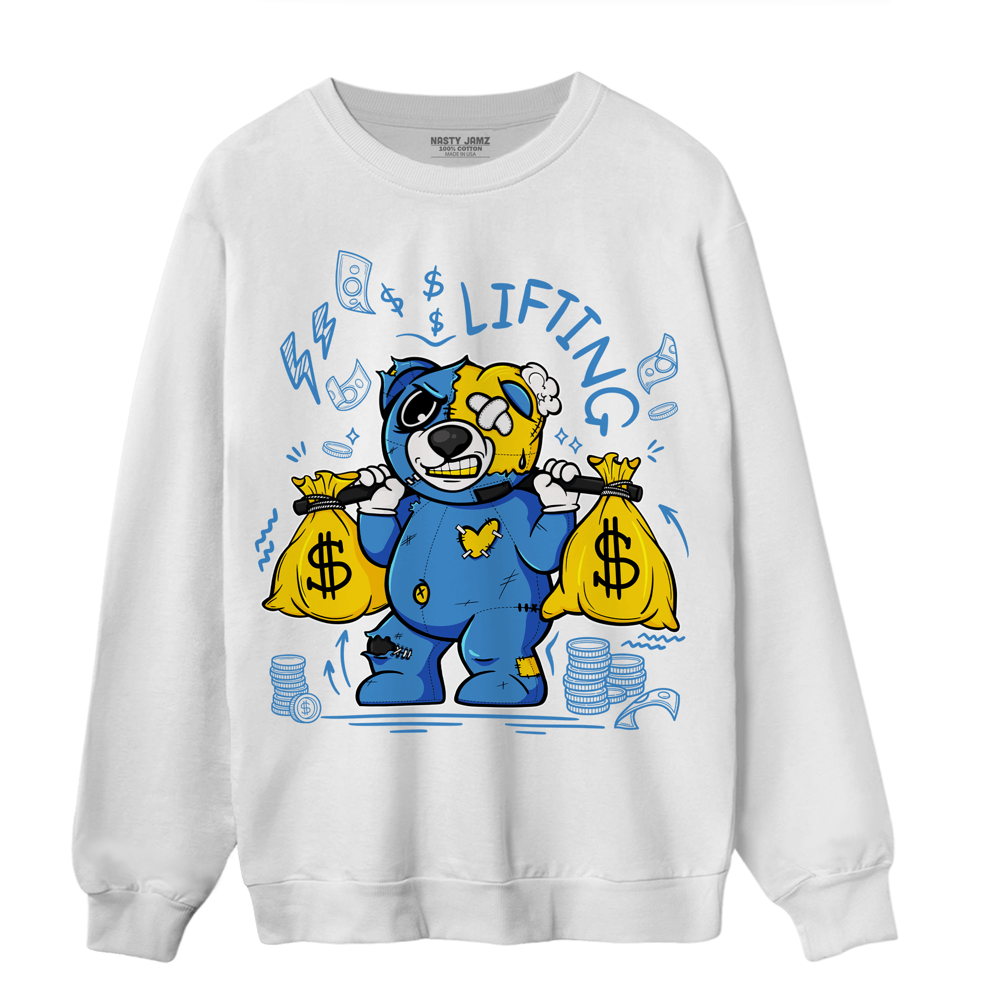 SB Dunk Bubbles Sweatshirt Match Money Lifting BER - NastyJamz