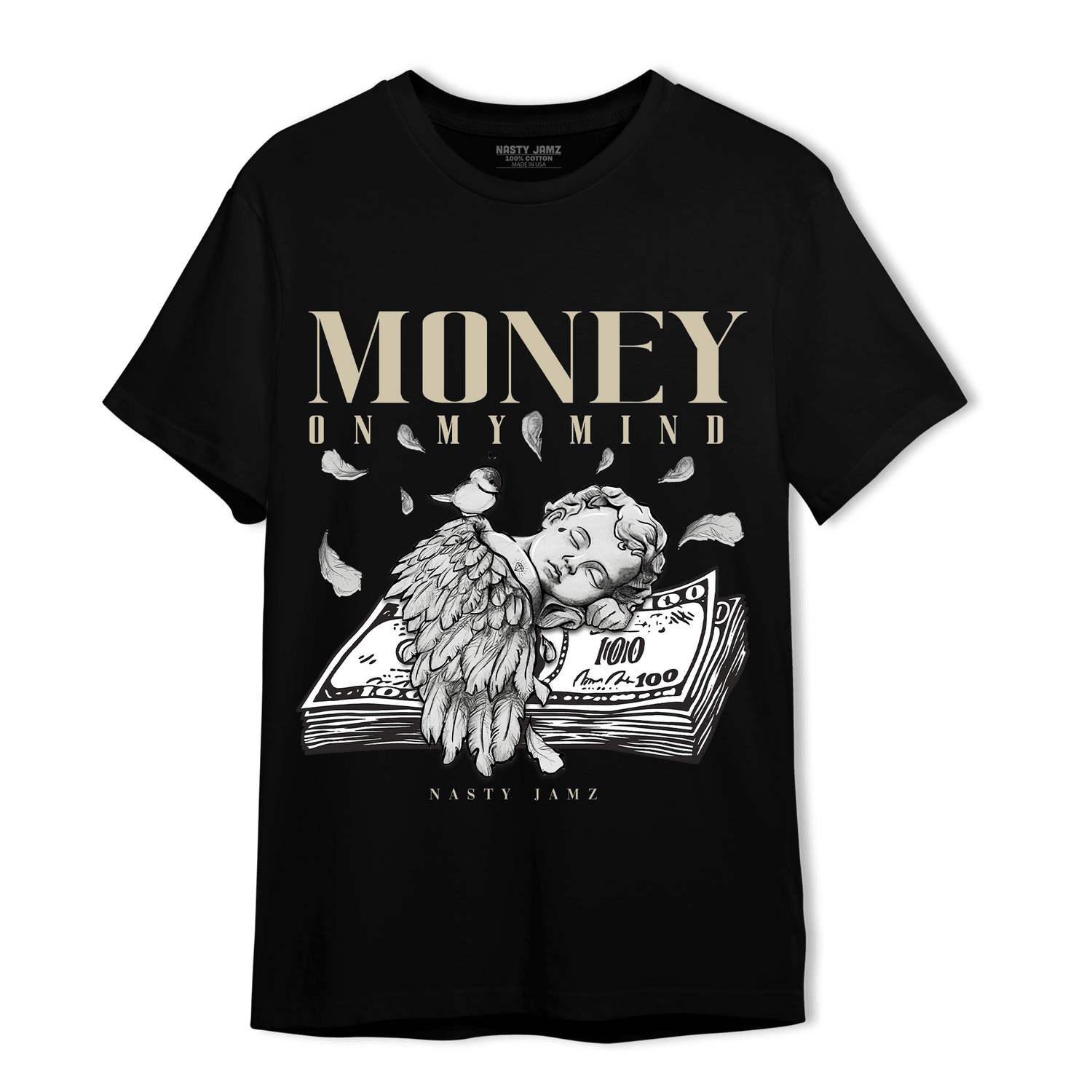 Gratitude 11s T Shirt Match Money On My Mind Angel - NastyJamz