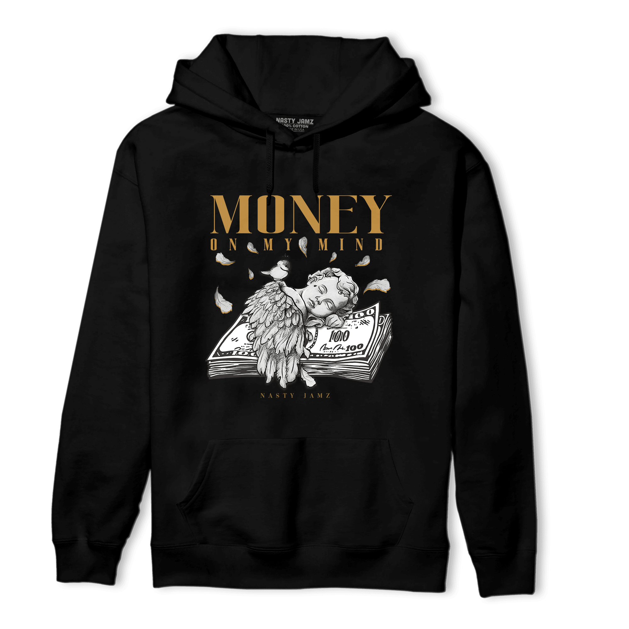 Wheat 13s Hoodie Match Money On My Mind Angel - NastyJamz