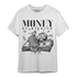 Black White 14s T Shirt Match Money On My Mind Angel - NastyJamz