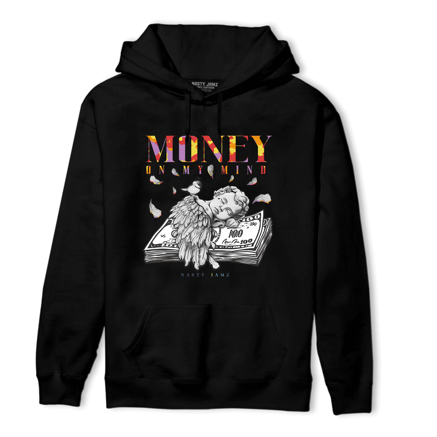 Mid GS Six Championships 1s Hoodie Match Money On My Mind Angel - NastyJamz