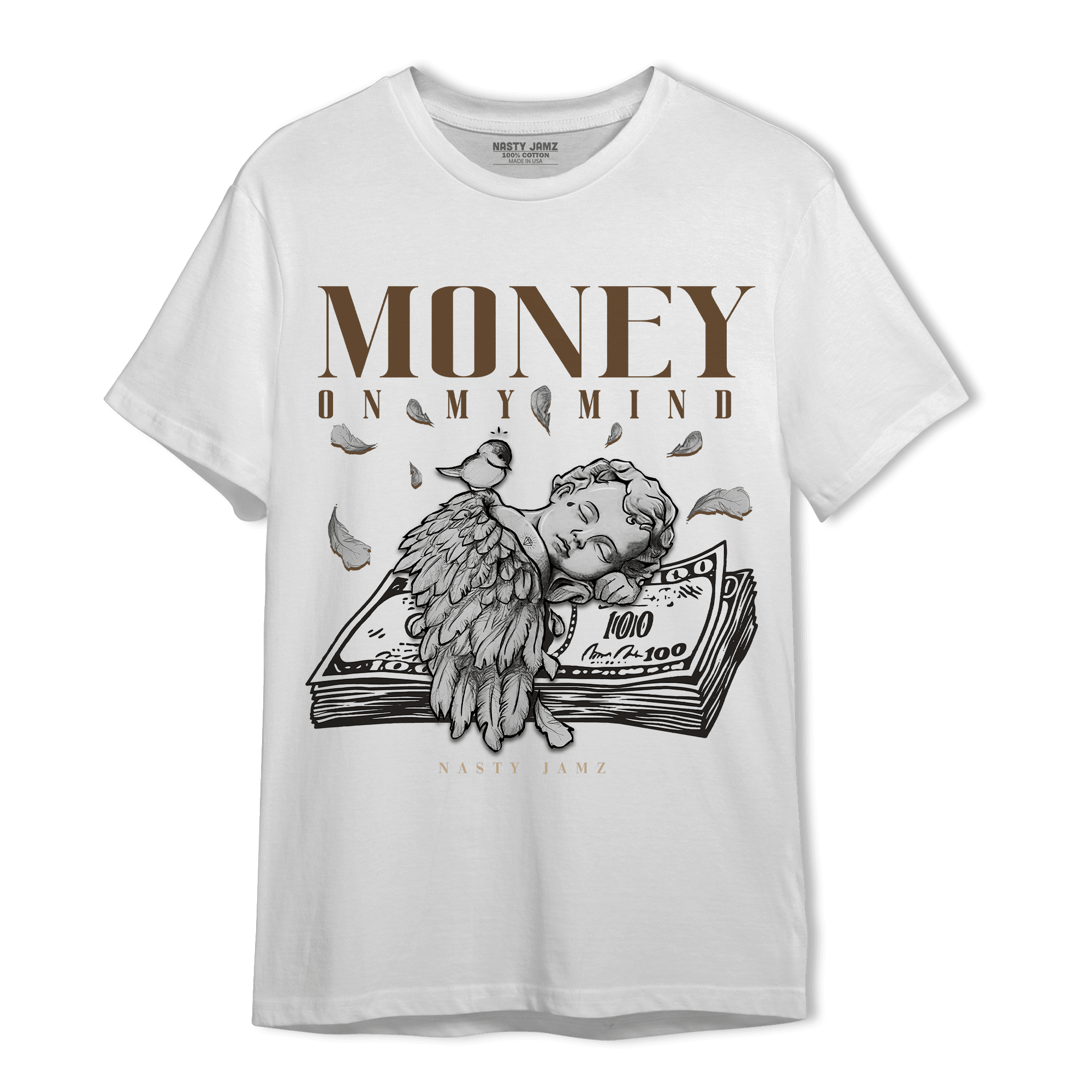 Palomino 3s T Shirt Match Money On My Mind Angel - NastyJamz