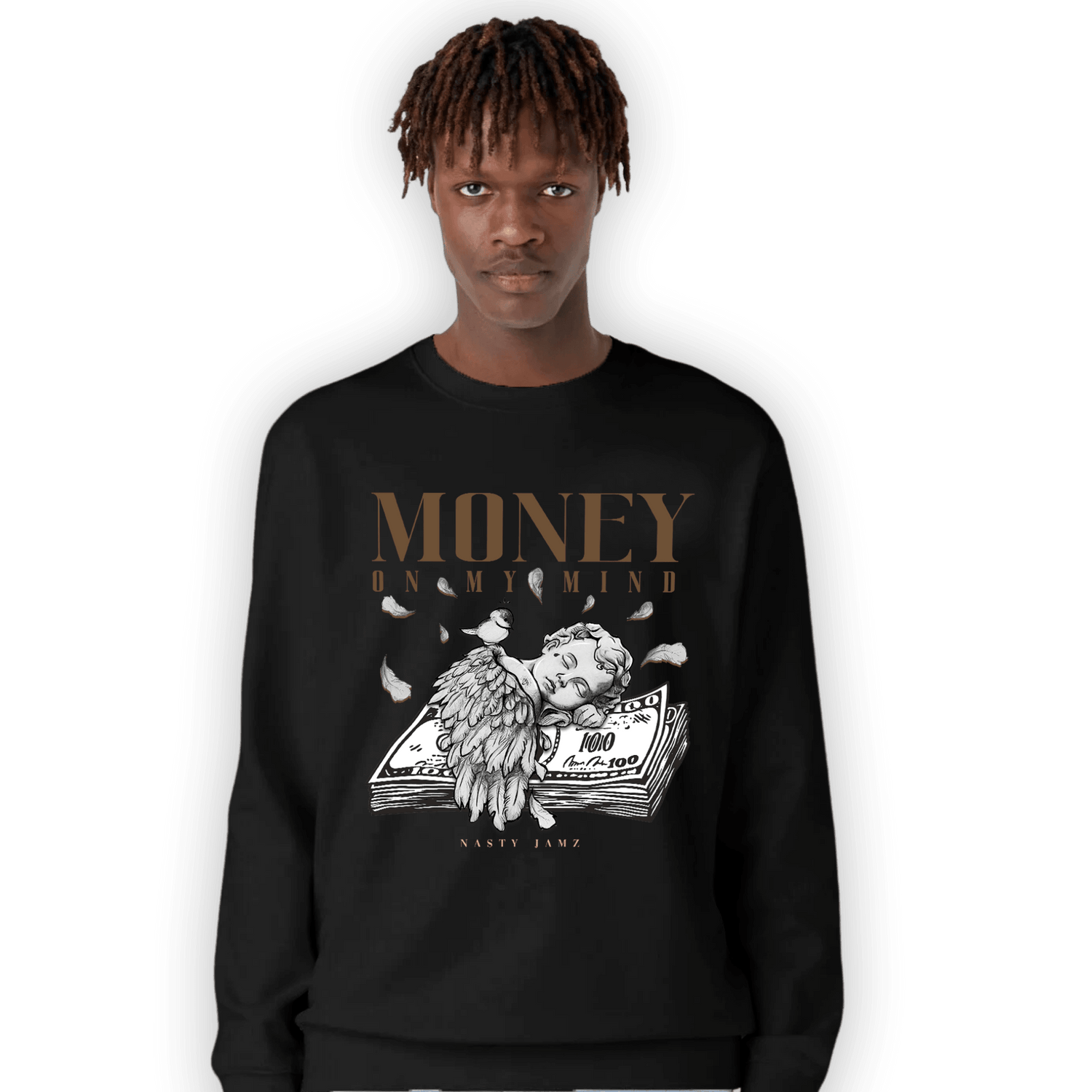 Palomino 3s Sweatshirt Match Money On My Mind Angel - NastyJamz