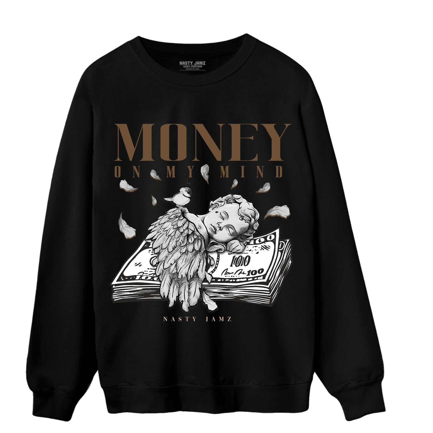 Palomino 3s Sweatshirt Match Money On My Mind Angel - NastyJamz