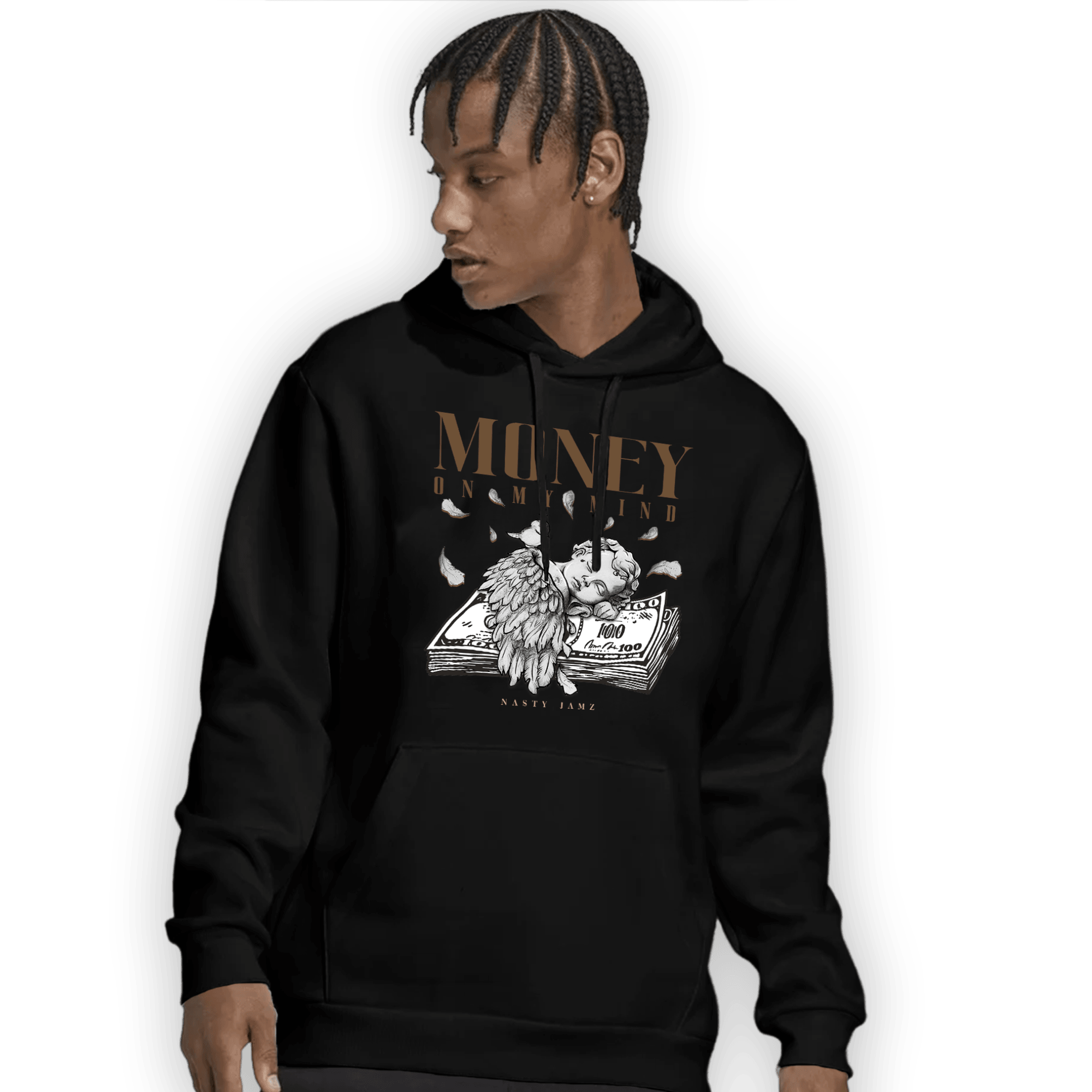 Palomino 3s Hoodie Match Money On My Mind Angel - NastyJamz