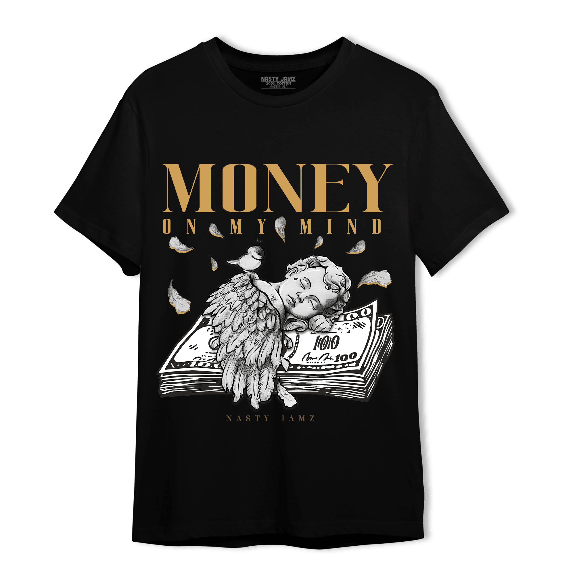 Cacao Wow 4s T Shirt Match Money On My Mind Angel - NastyJamz