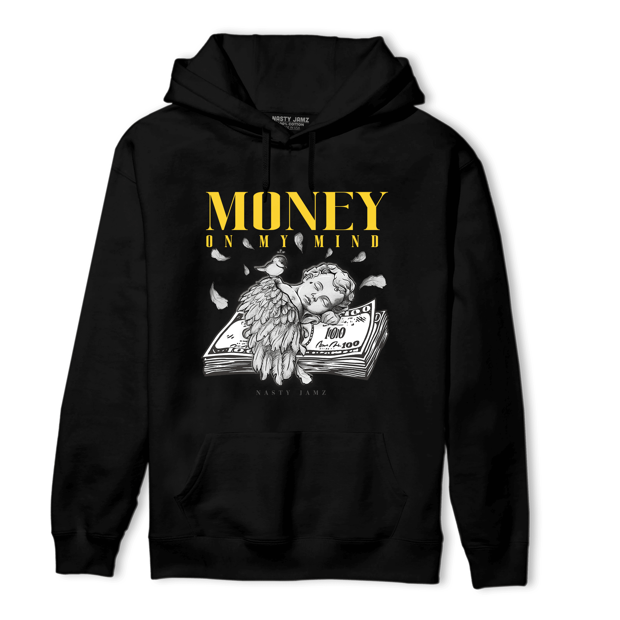 Thunder 4s Hoodie Match Money On My Mind Angel - NastyJamz