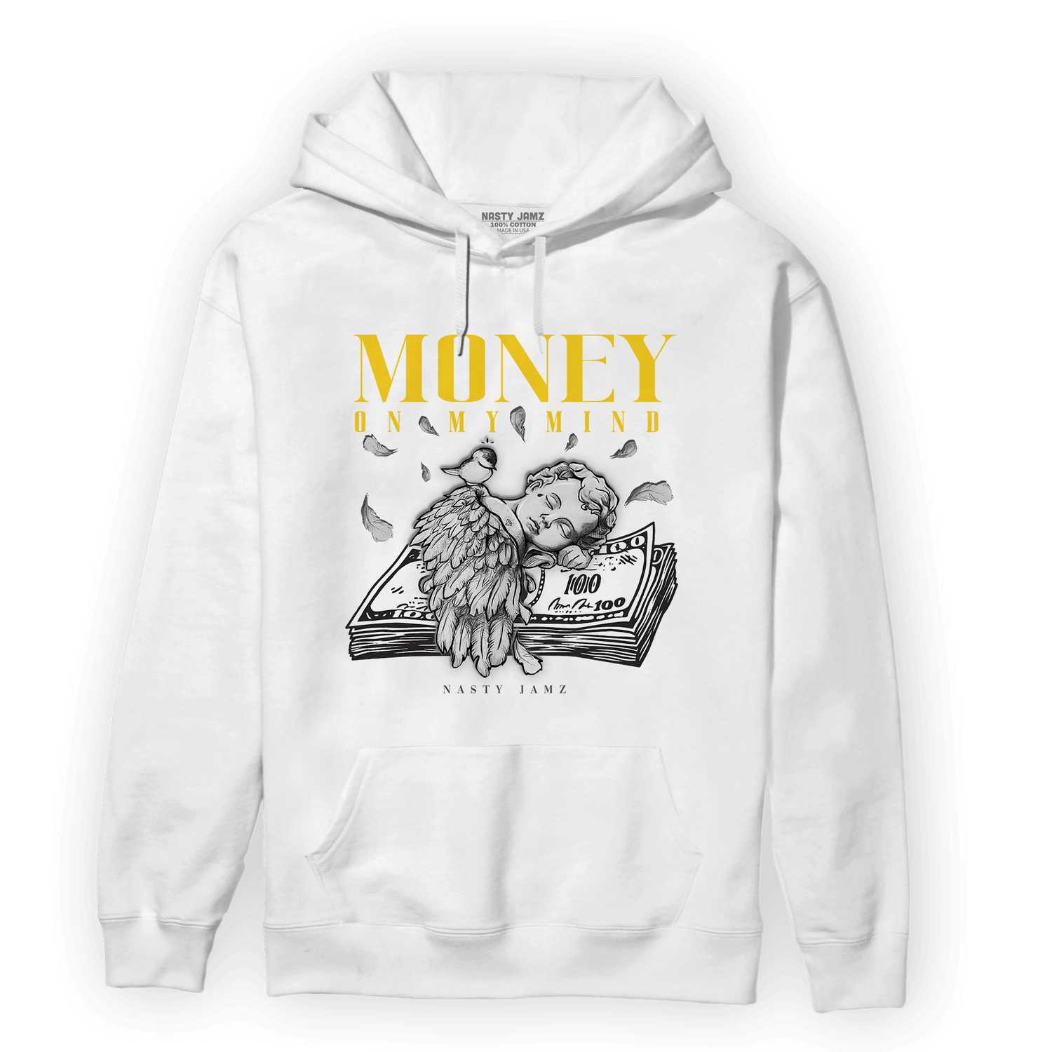 Thunder 4s Hoodie Match Money On My Mind Angel - NastyJamz