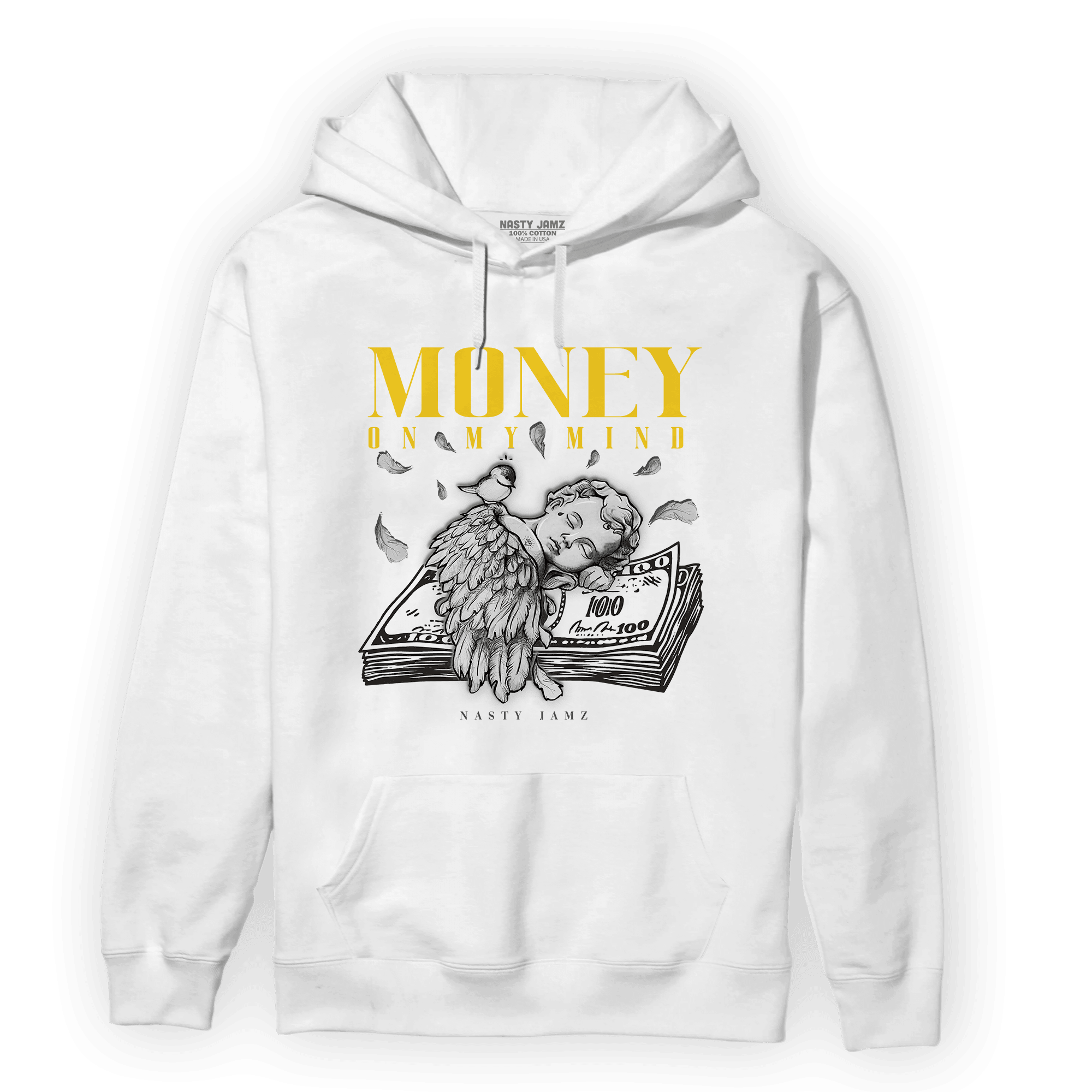 Thunder 4s Hoodie Match Money On My Mind Angel - NastyJamz