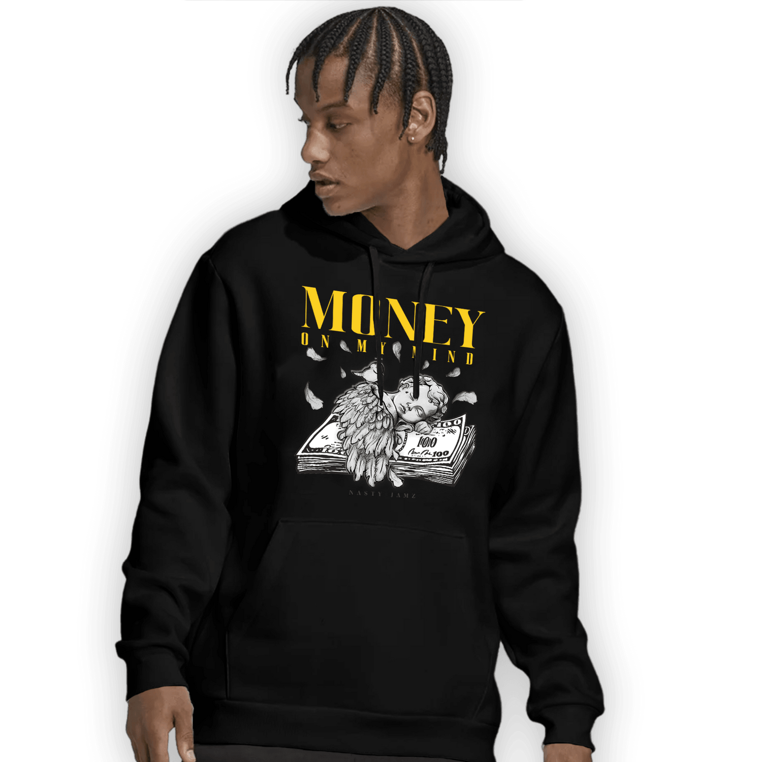 Thunder 4s Hoodie Match Money On My Mind Angel - NastyJamz