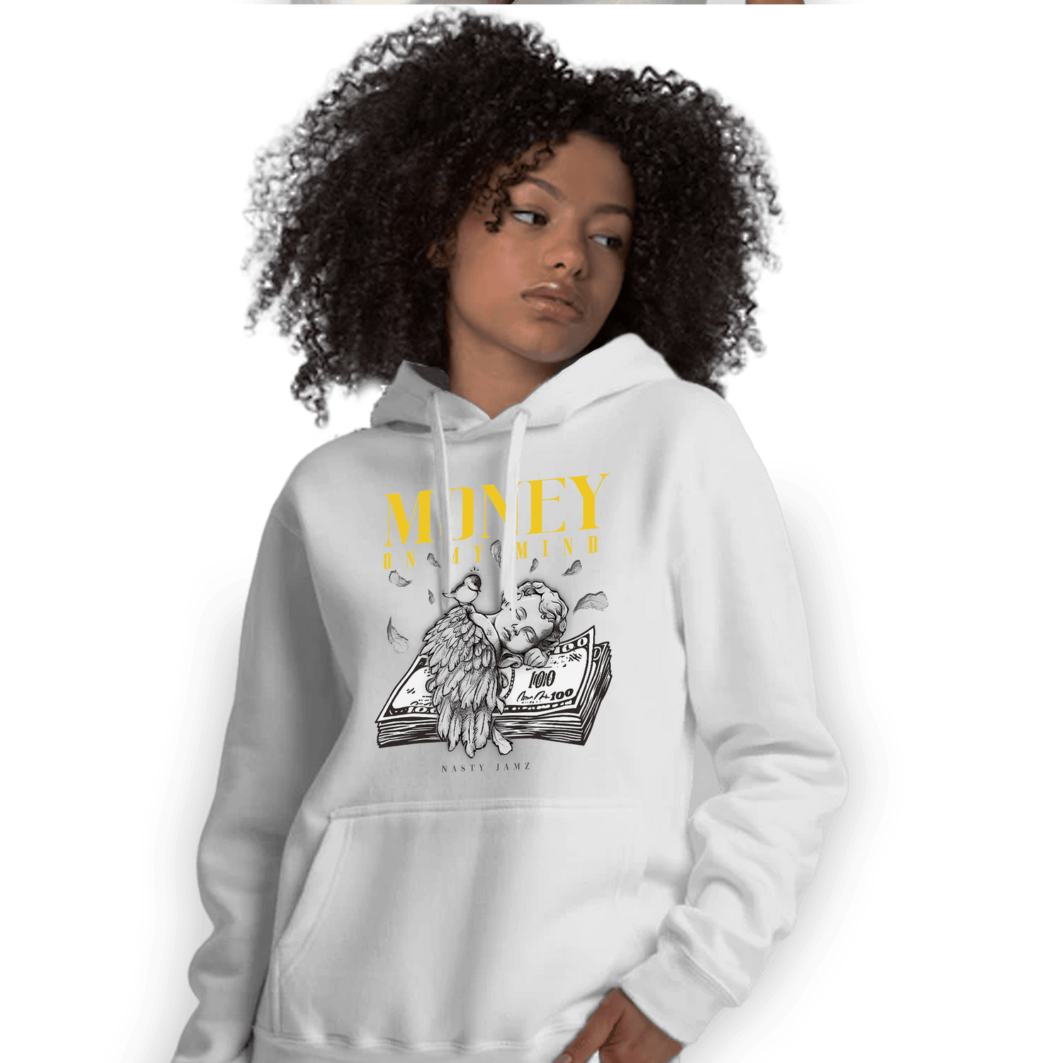 Thunder 4s Hoodie Match Money On My Mind Angel - NastyJamz
