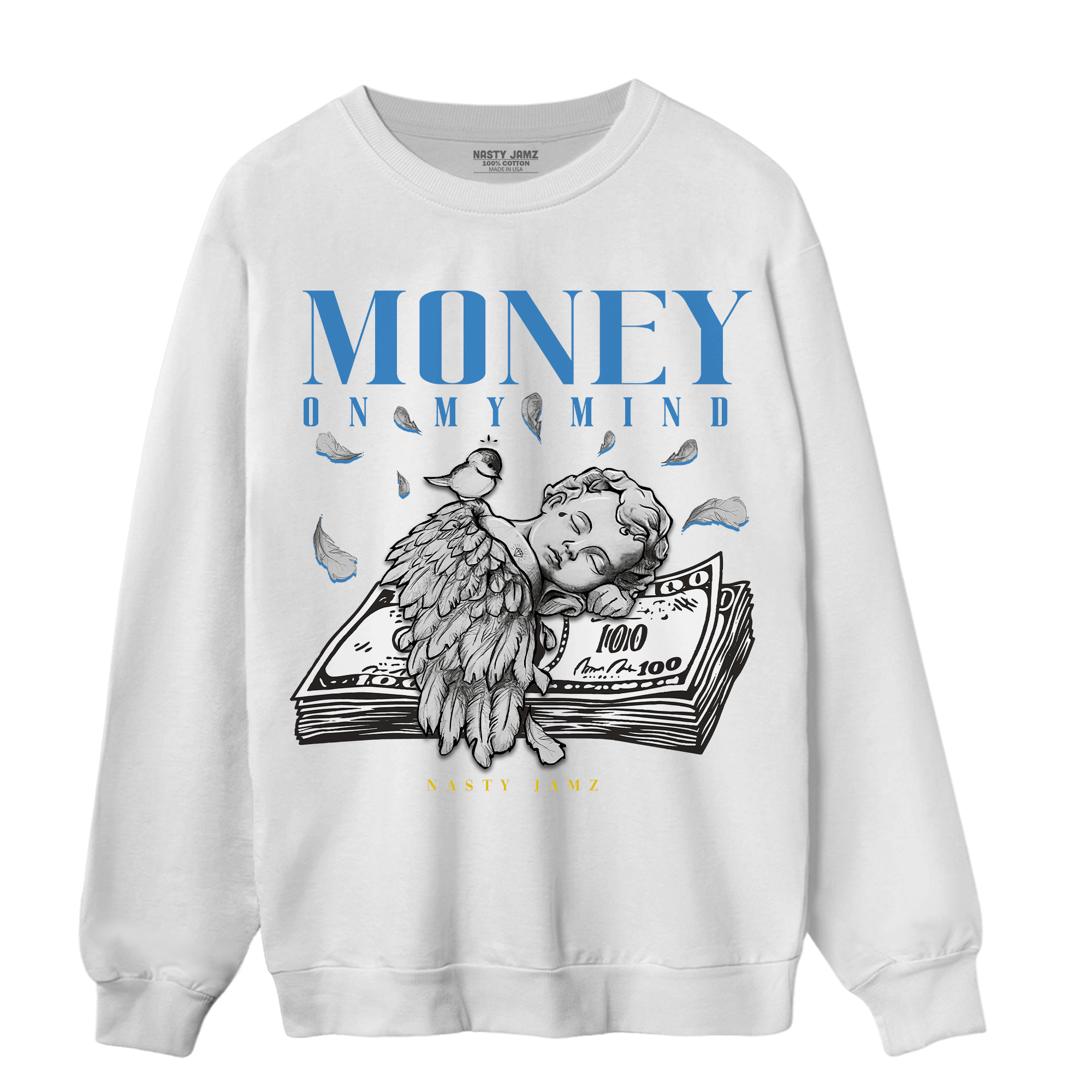 SB Dunk Bubbles Sweatshirt Match Money On My Mind Angel - NastyJamz