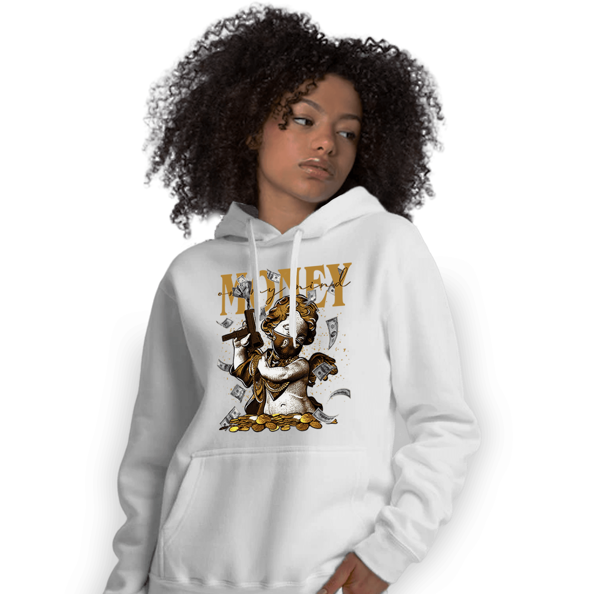 Wheat 13s Hoodie Match Money On My Mine Gang - NastyJamz
