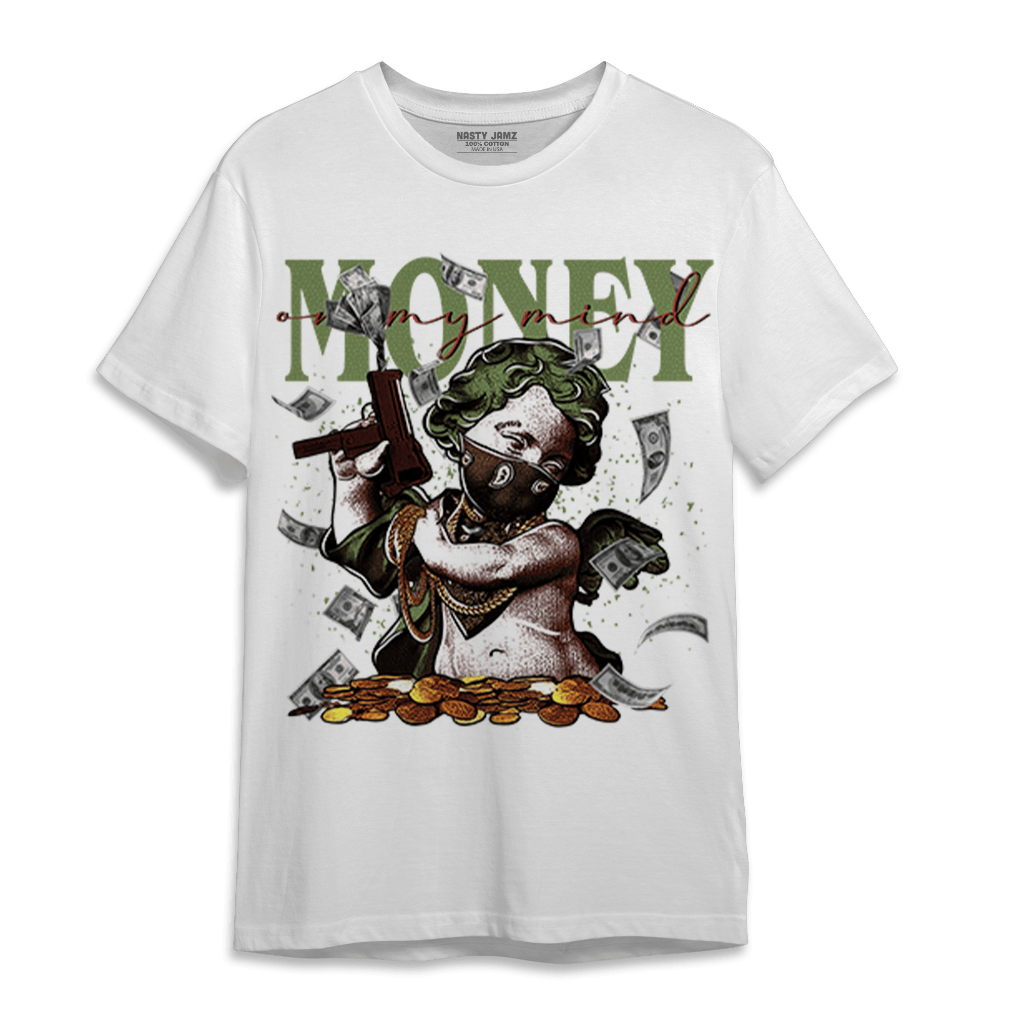 OG Low Year Of The Dragon 1s T Shirt Match Money On My Mine Gang - NastyJamz