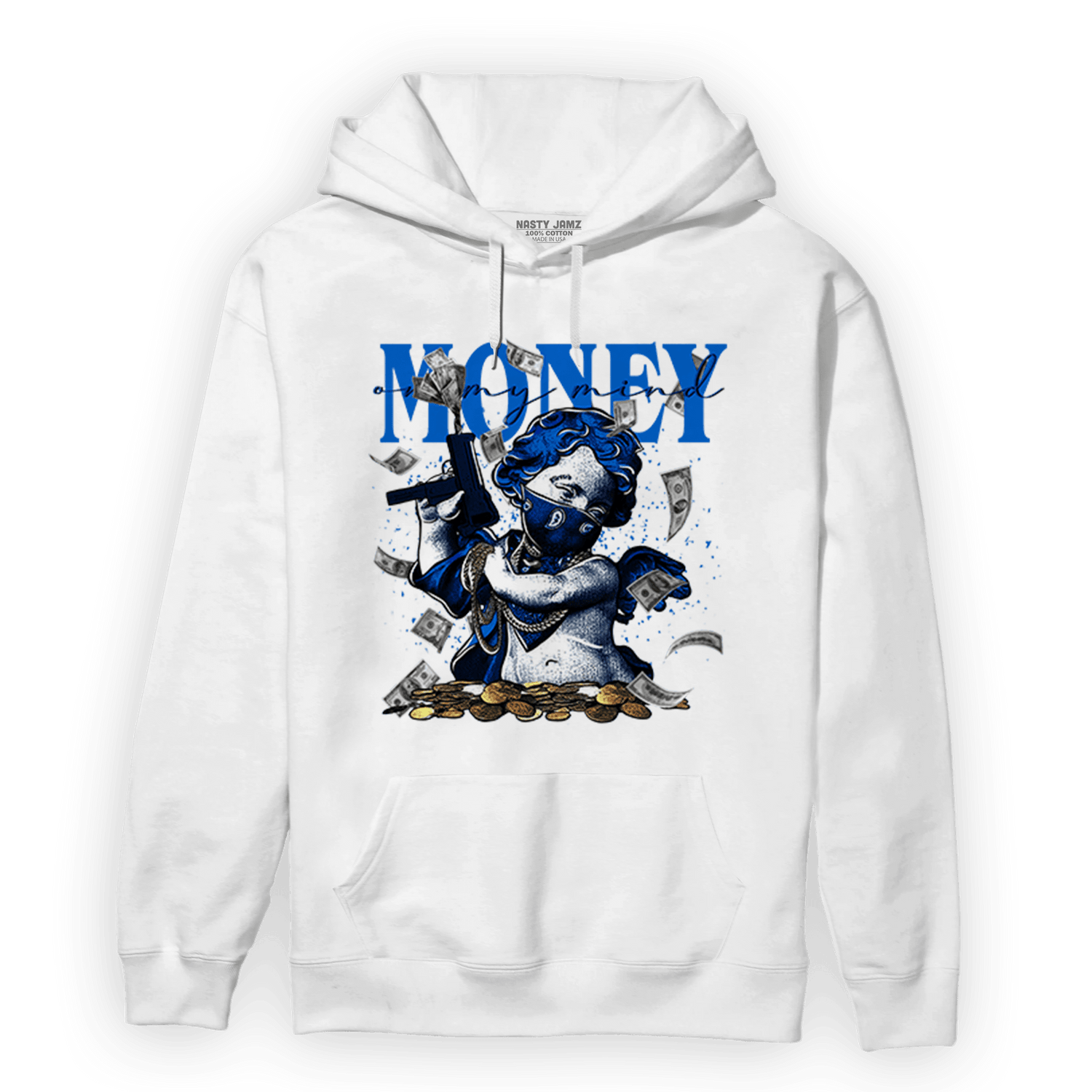 Royal Reimagined 1s Hoodie Match Money On My Mine Gang - NastyJamz
