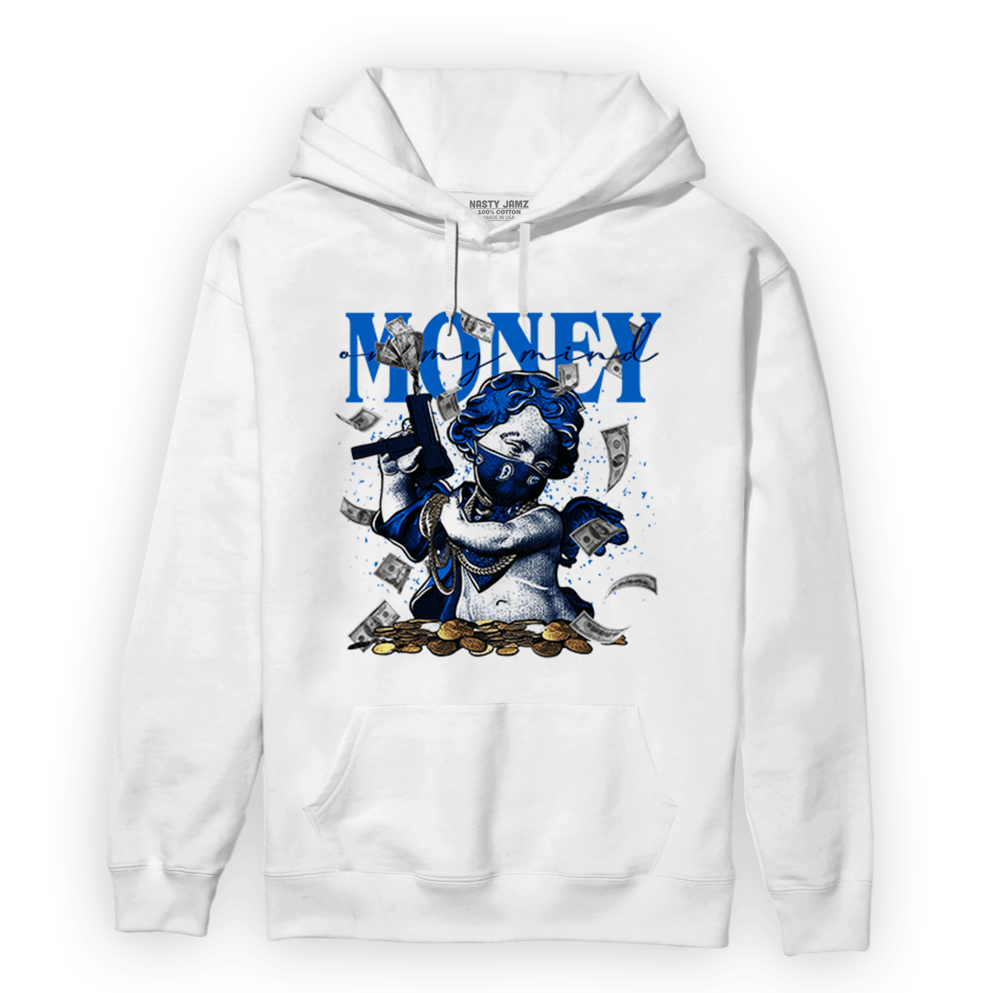 Royal Reimagined 1s Hoodie Match Money On My Mine Gang - NastyJamz