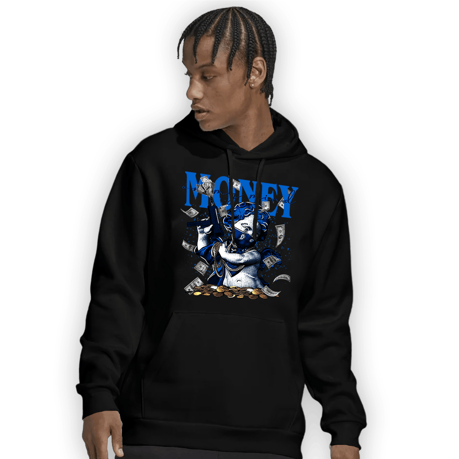 Royal Reimagined 1s Hoodie Match Money On My Mine Gang - NastyJamz