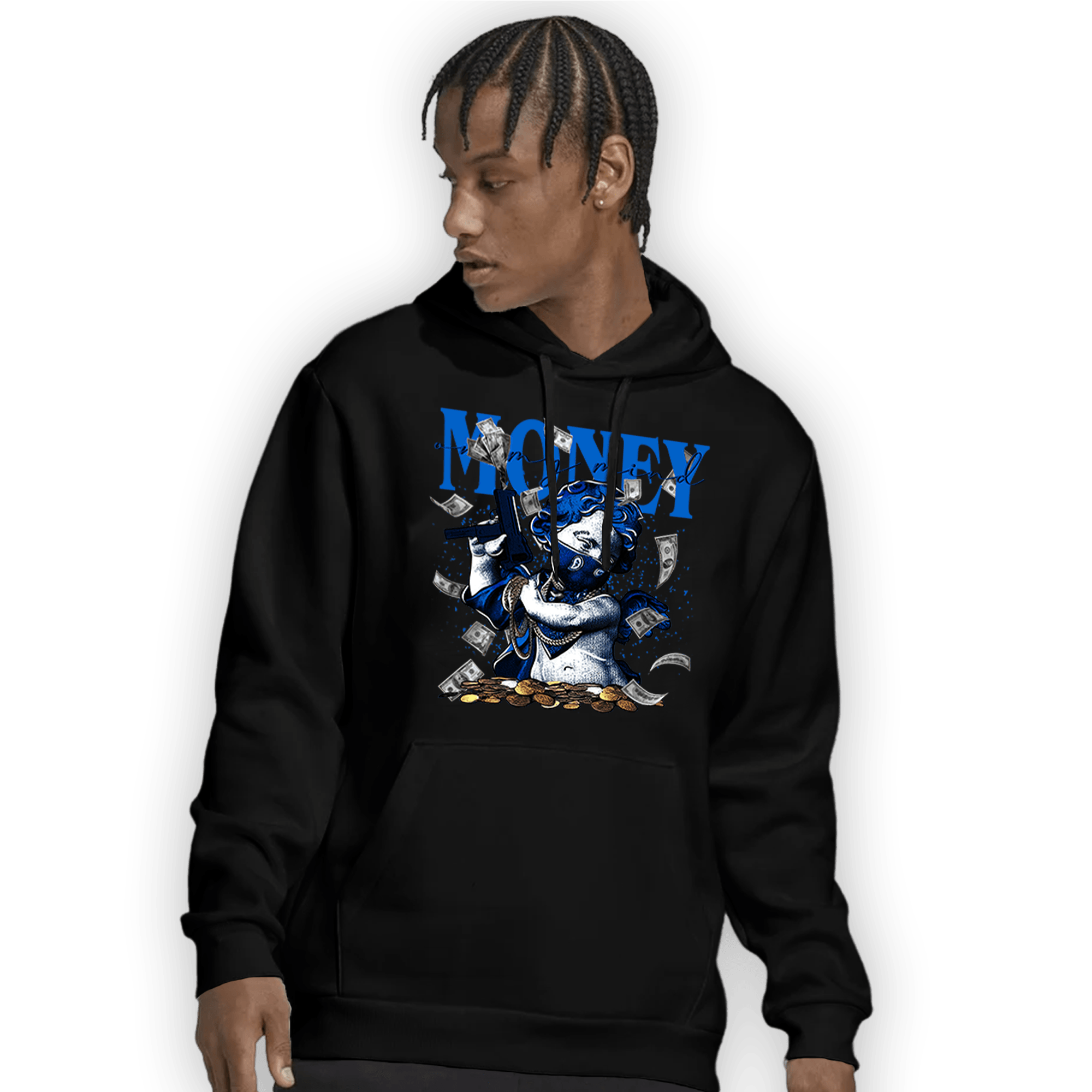 Royal Reimagined 1s Hoodie Match Money On My Mine Gang - NastyJamz
