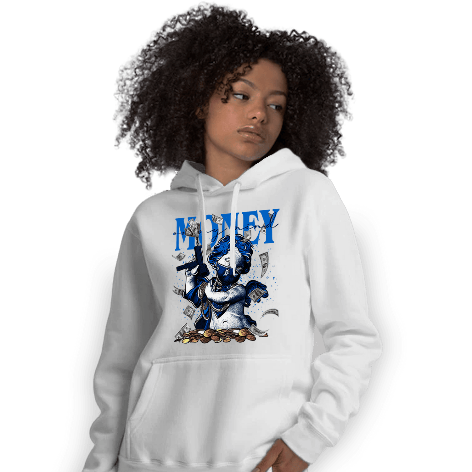 Royal Reimagined 1s Hoodie Match Money On My Mine Gang - NastyJamz