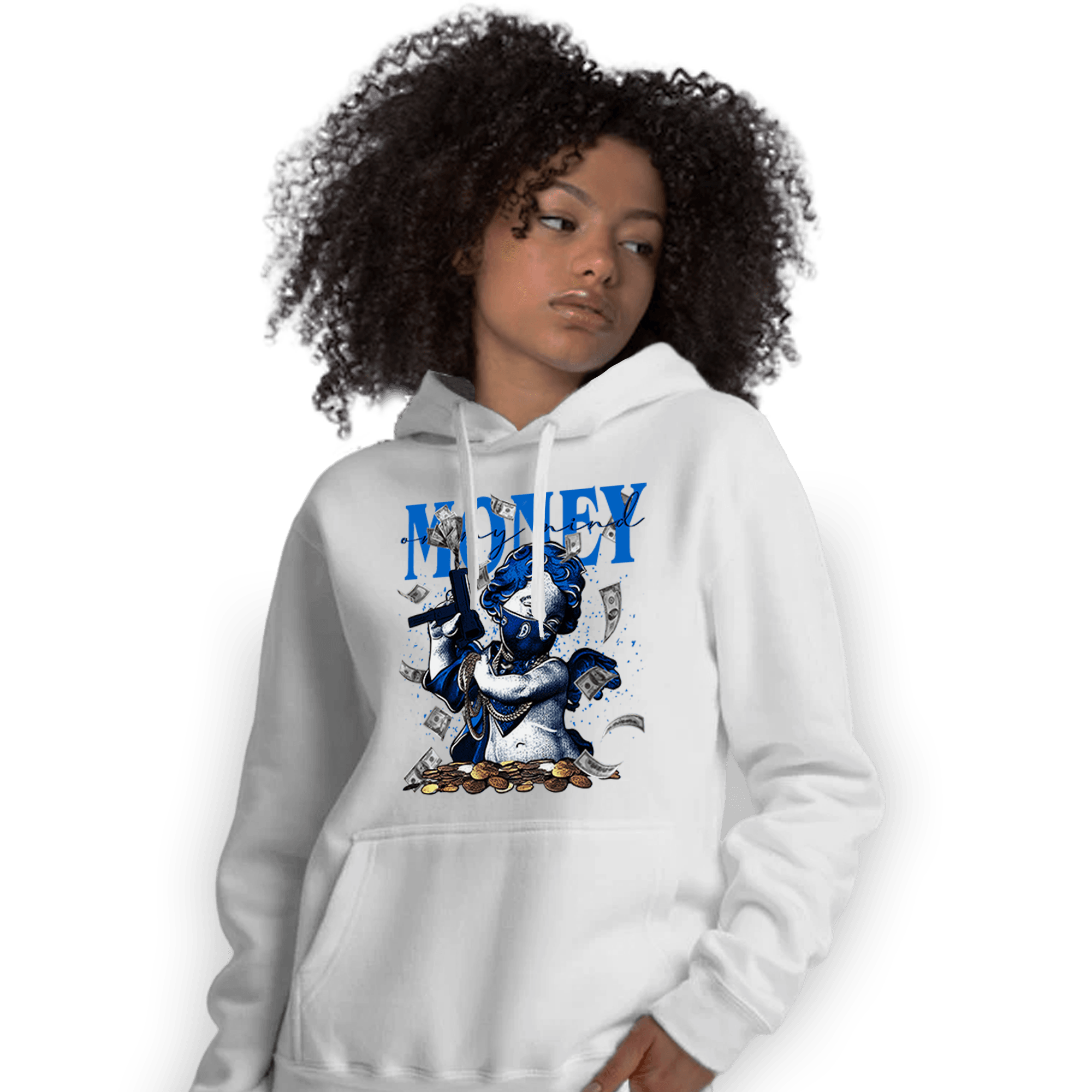Royal Reimagined 1s Hoodie Match Money On My Mine Gang - NastyJamz