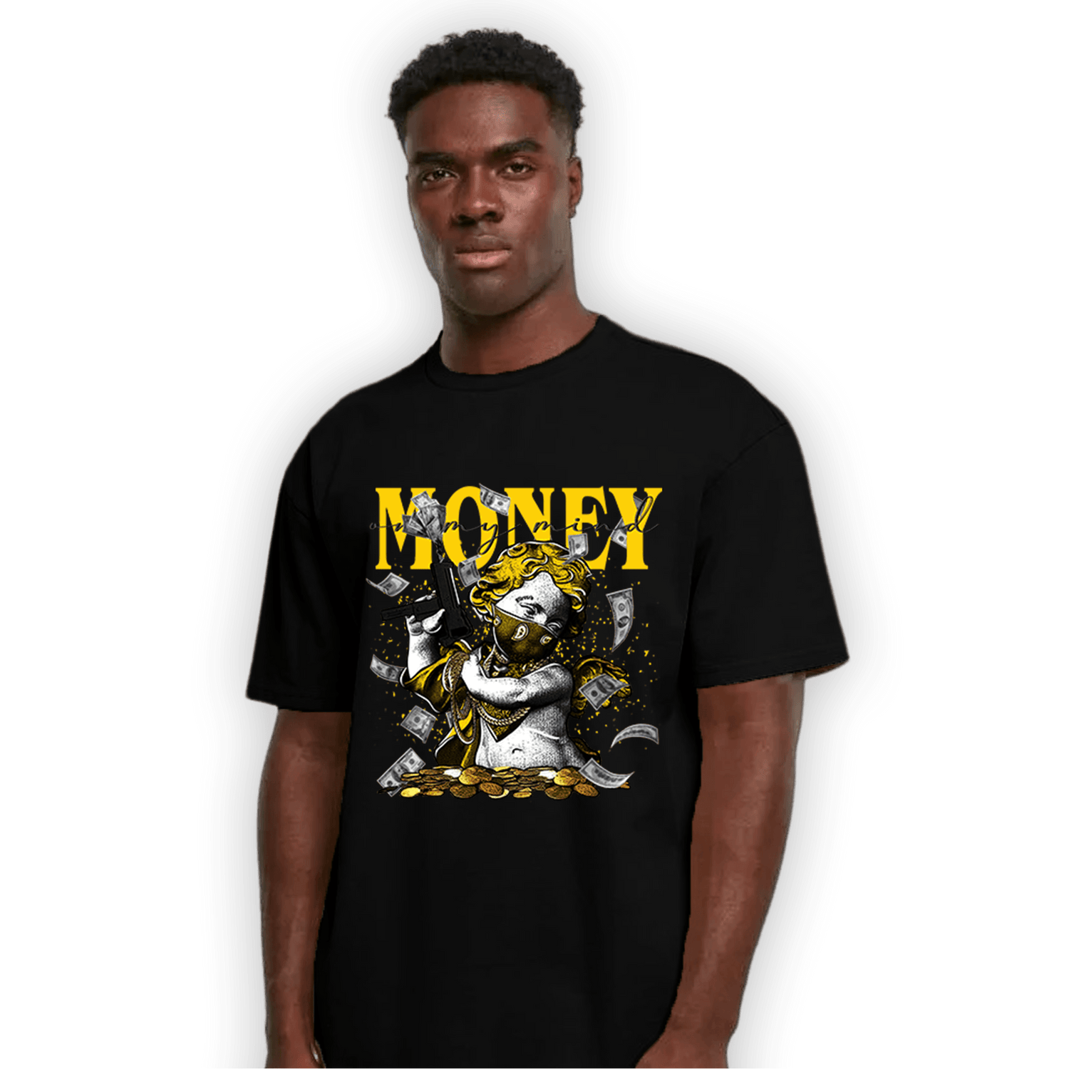 Thunder 4s T Shirt Match Money On My Mine Gang - NastyJamz