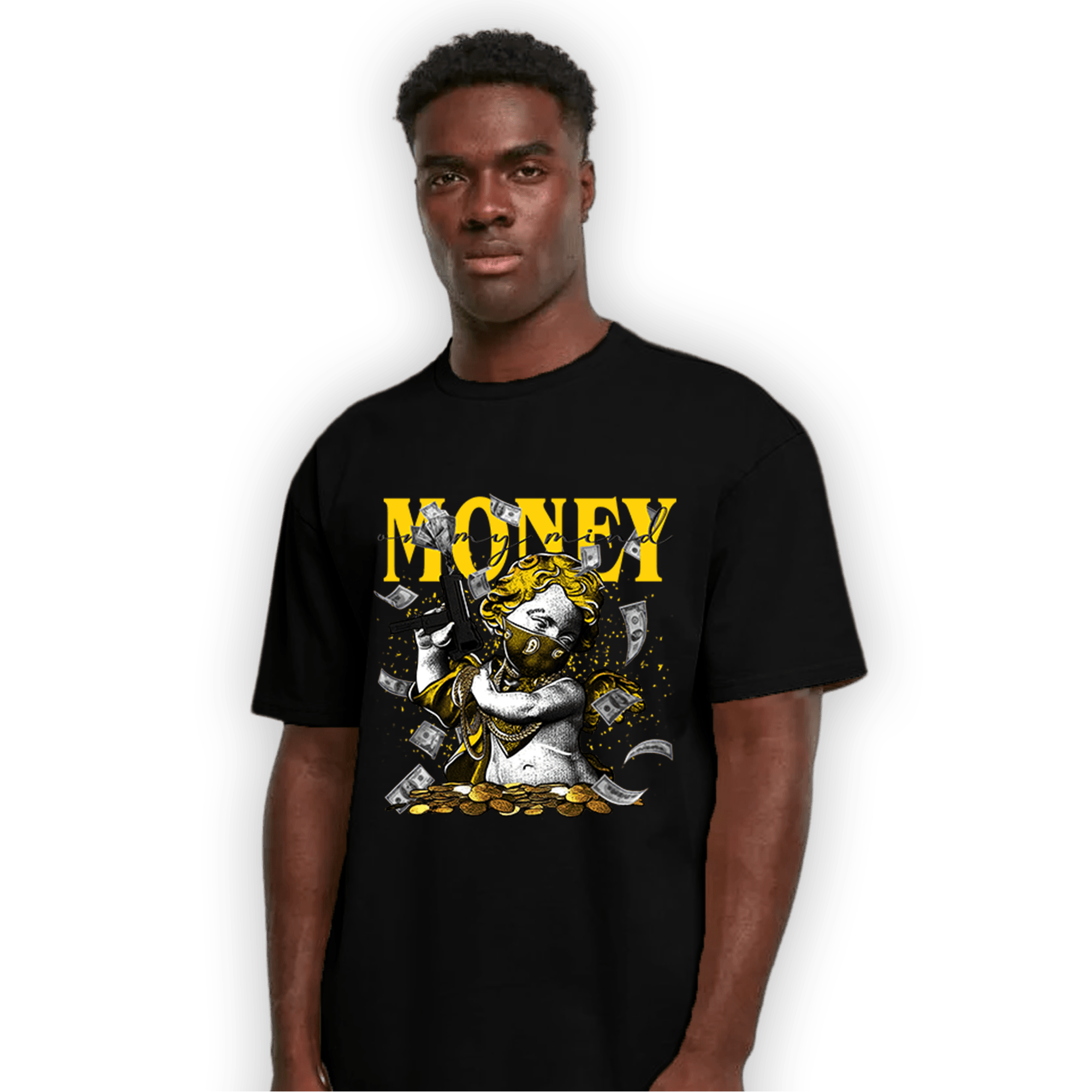 Thunder 4s T Shirt Match Money On My Mine Gang - NastyJamz