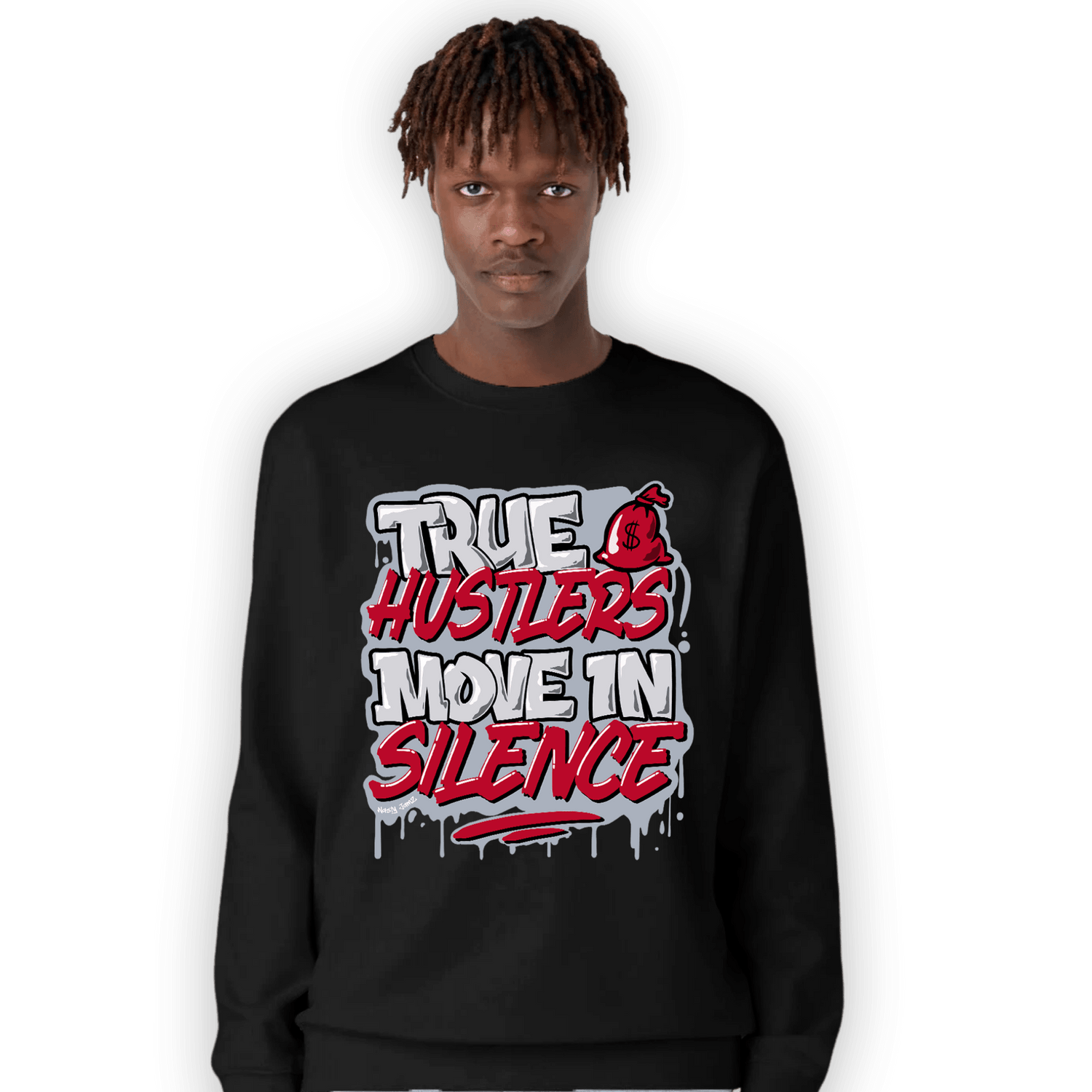 Cherry 11s Sweatshirt Match Move In Silence - NastyJamz