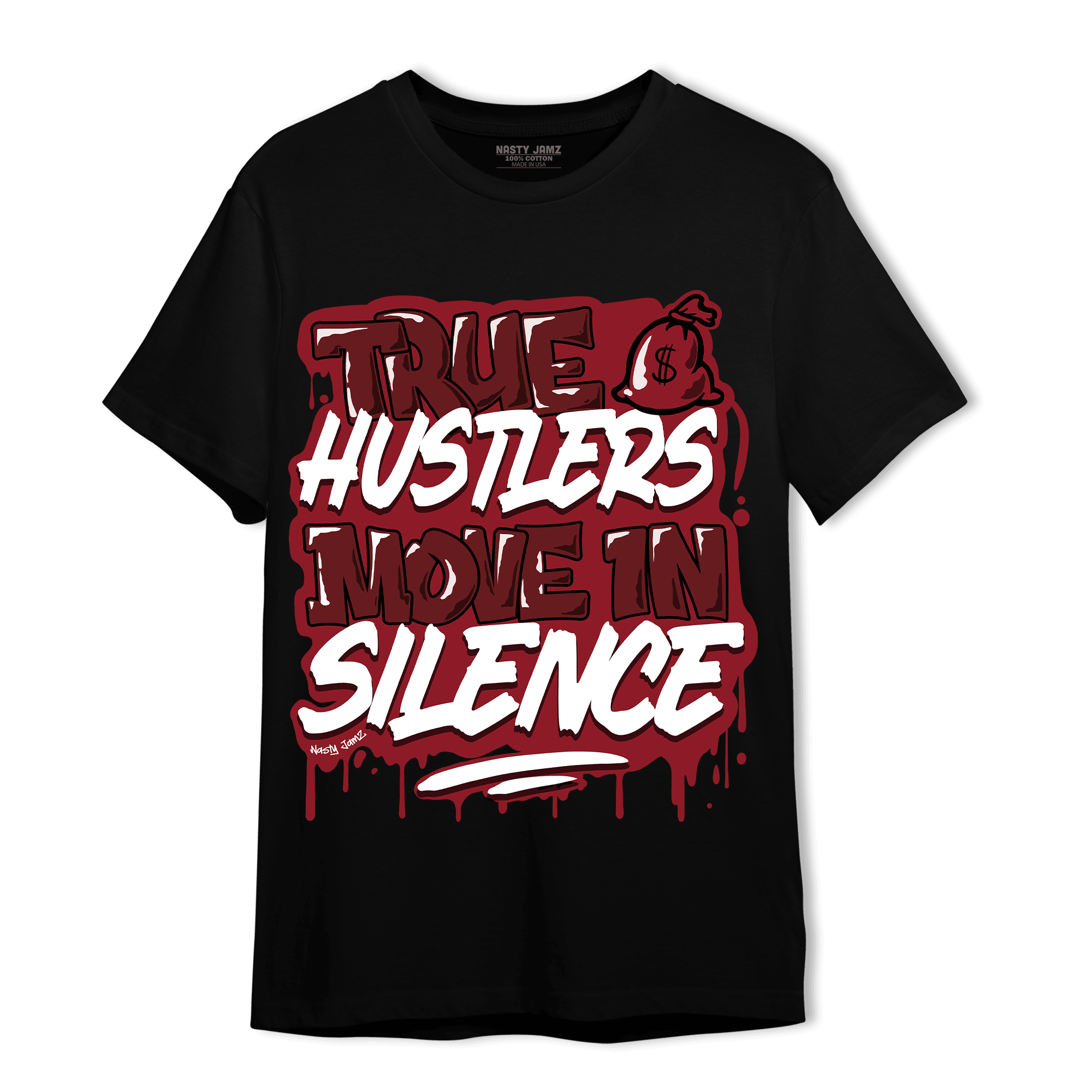 Cherry 12s T Shirt Match Move In Silence - NastyJamz