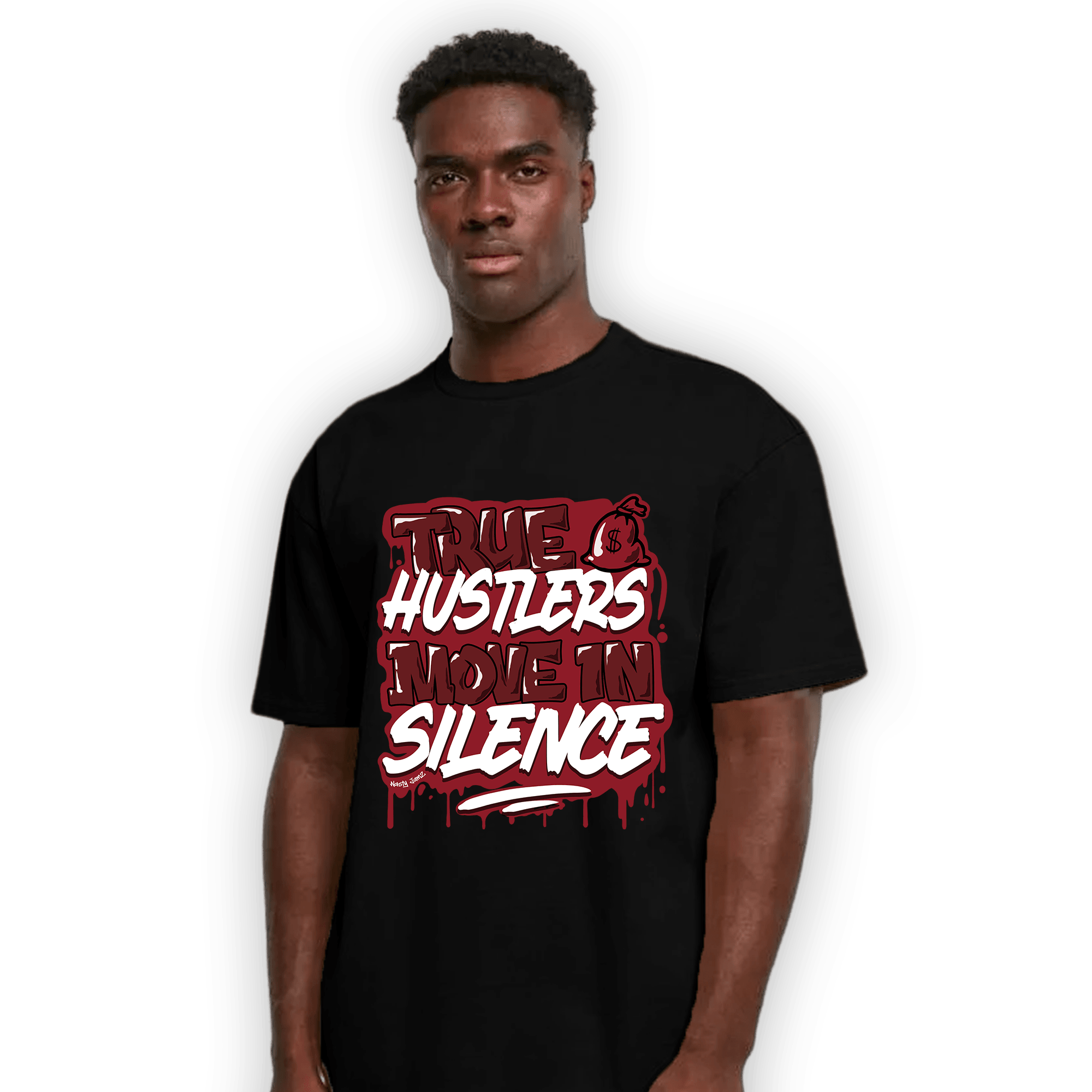 Cherry 12s T Shirt Match Move In Silence - NastyJamz